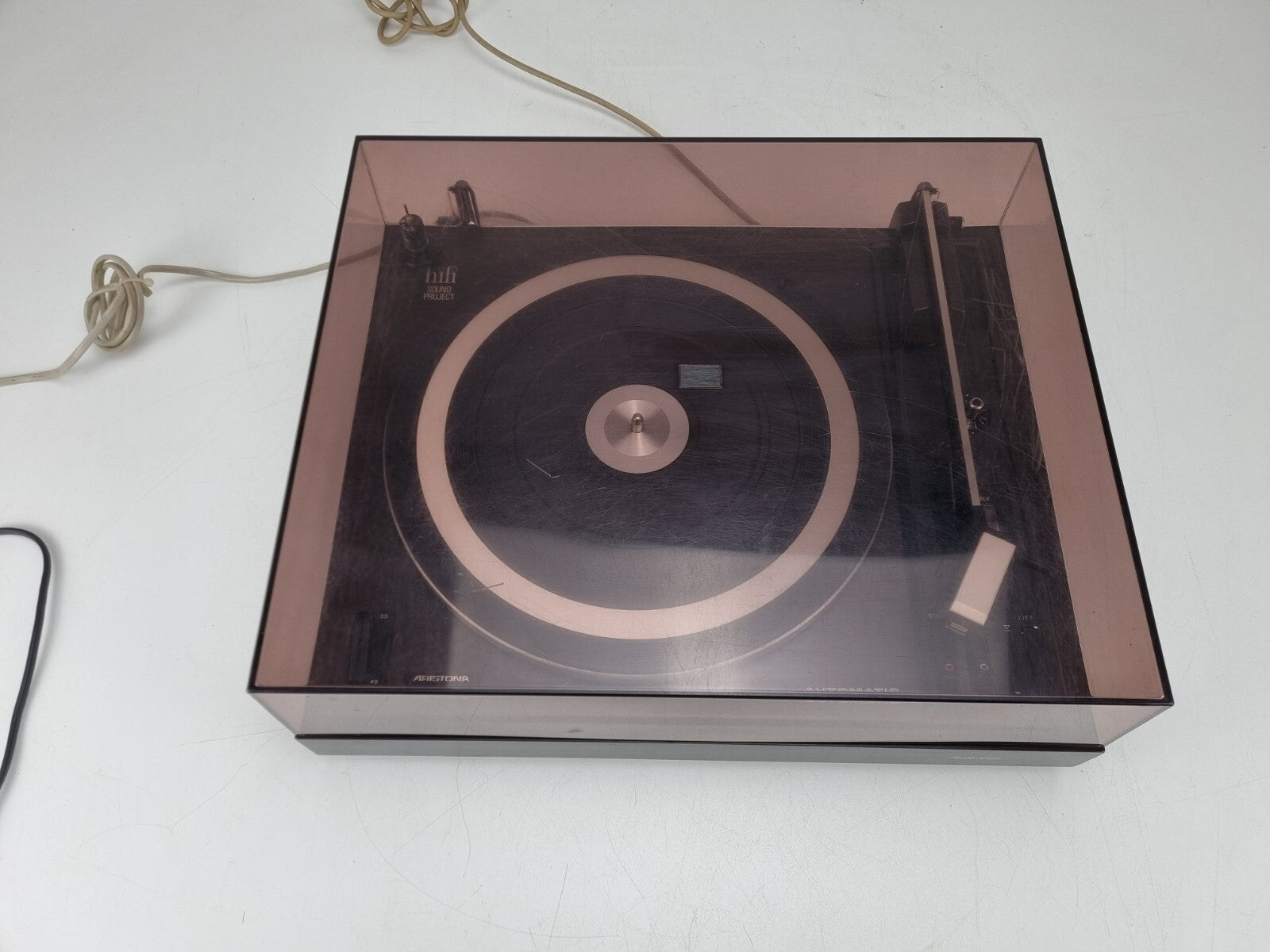 Aristona 1418 Automatic Turntable - Cleaned - New belts - Whit PHILIPS 400