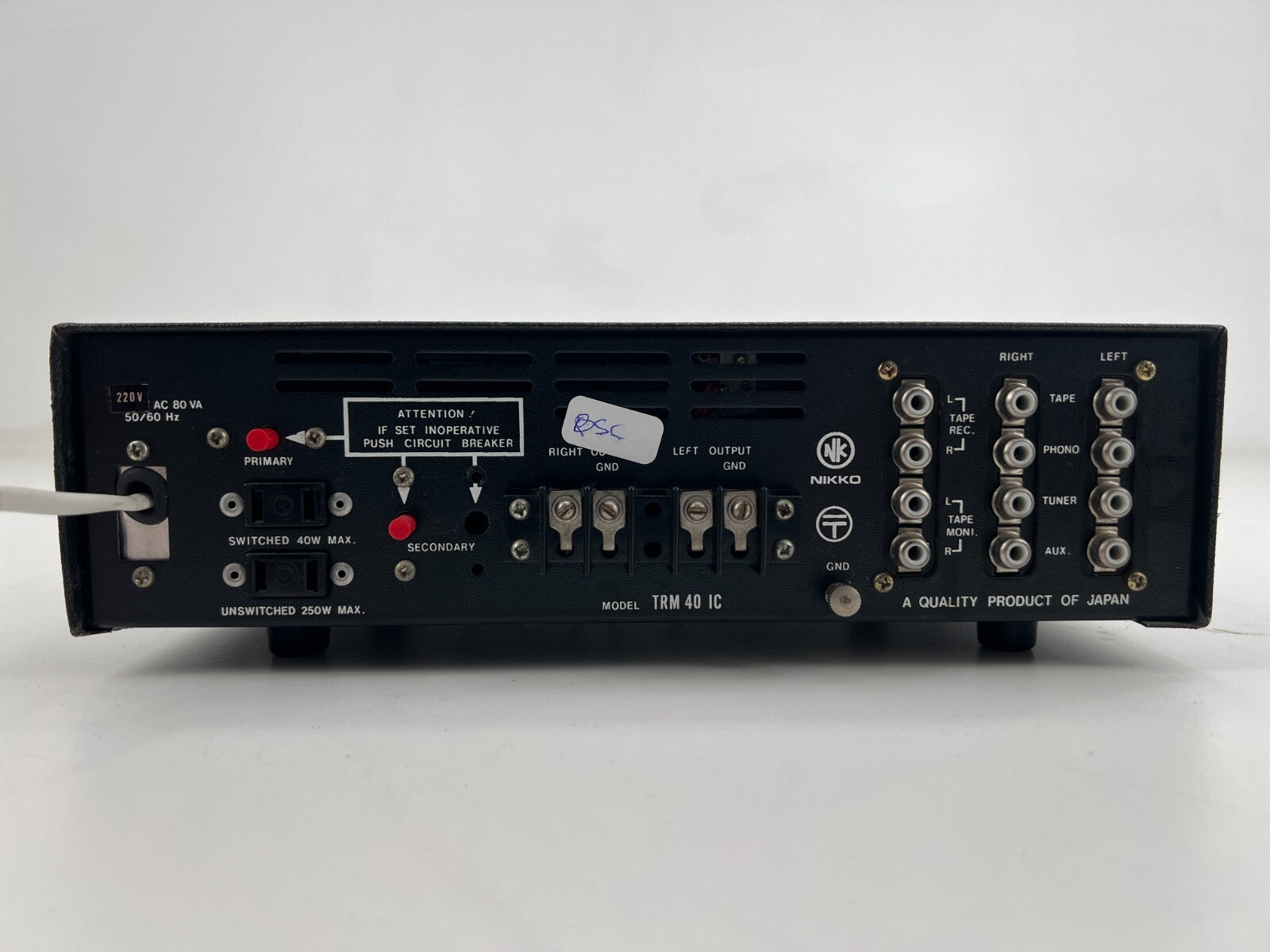 Nikko 40-1C - Stereoversterker