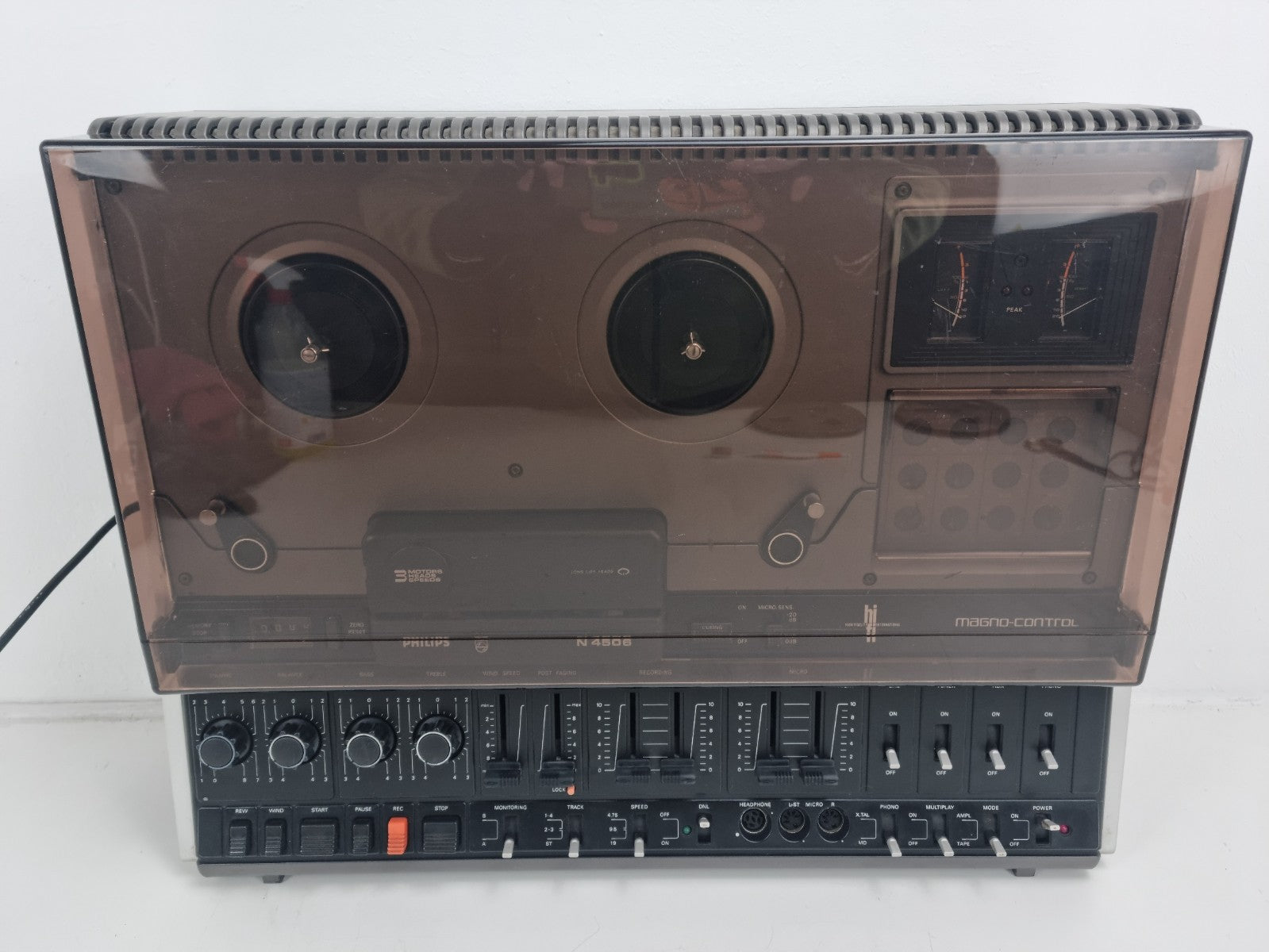 Philips N4506 - Stereo Tape Deck - With Dust Cover - Serviced/New belts