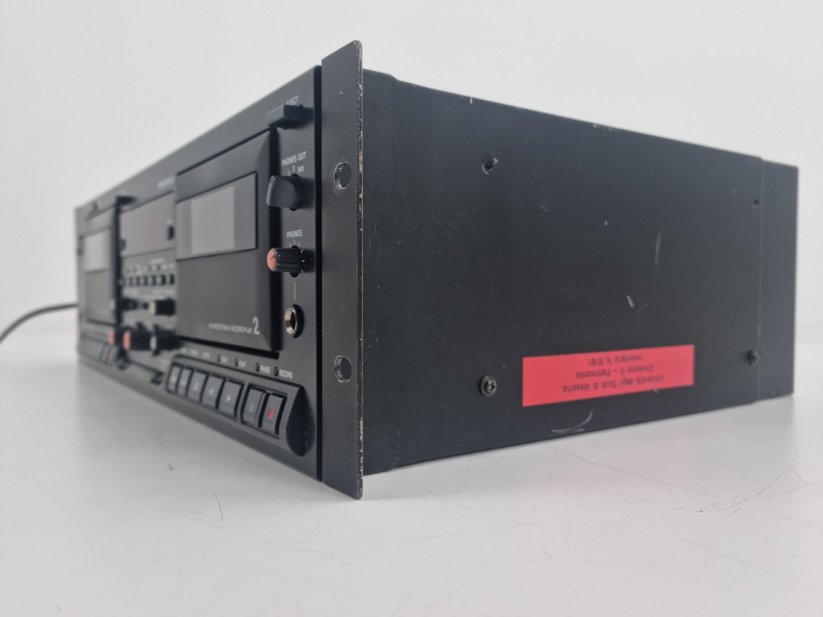Tascam 302 Double Cassette Deck - With 19 inch Rack Mount
