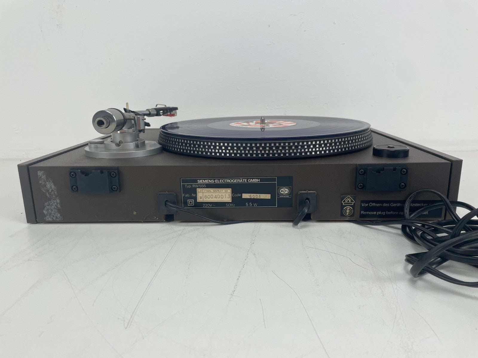 Siemens RW555 Turntable - Direct Drive - Start/Stop