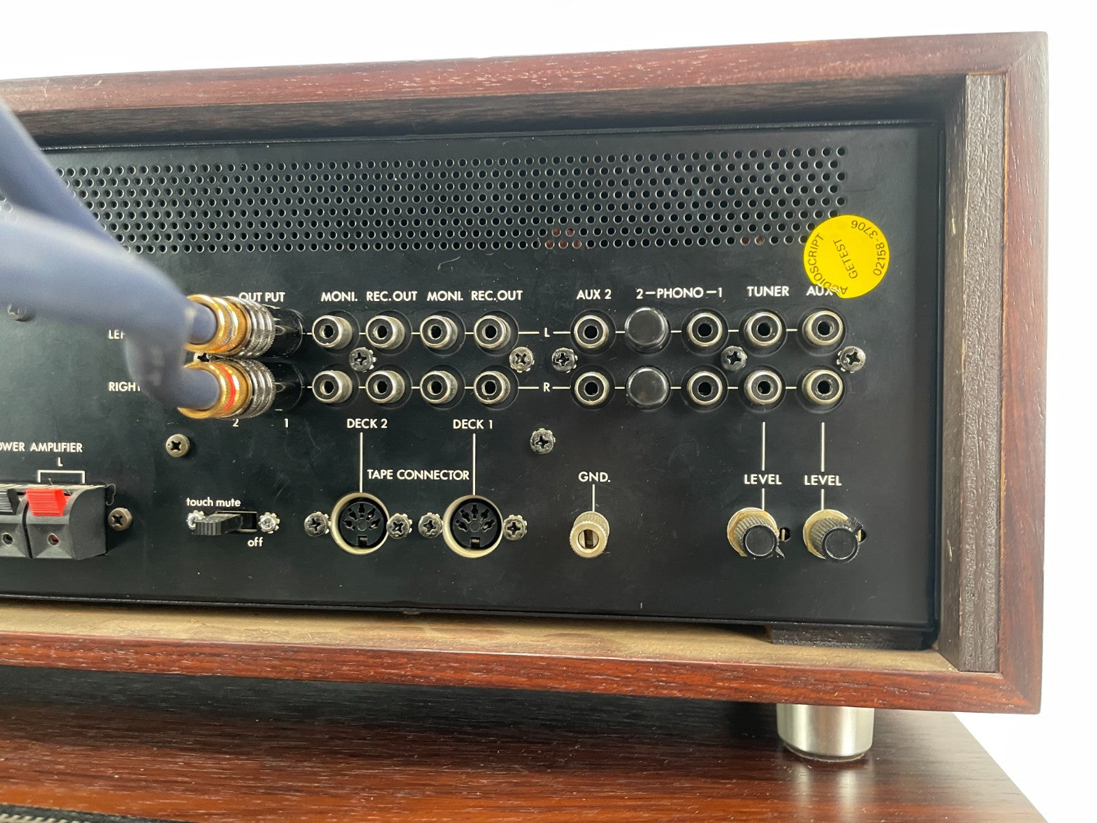 Luxman C-1000 Preamplifier + M-4000 Power Amplifier  – 1st Owner  Boxes & Manual