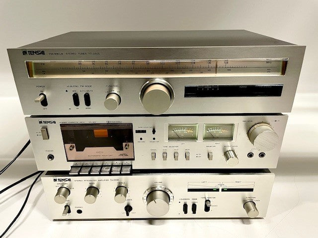 Tensai (Akai) TT-3345 AM/FM  Tuner + TFL 810T Cassette Deck + TA2330 Amplifier