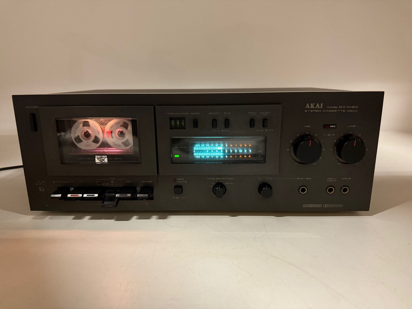 Akai GX-M30 2-Head Stereo Cassette Deck - Light serviced