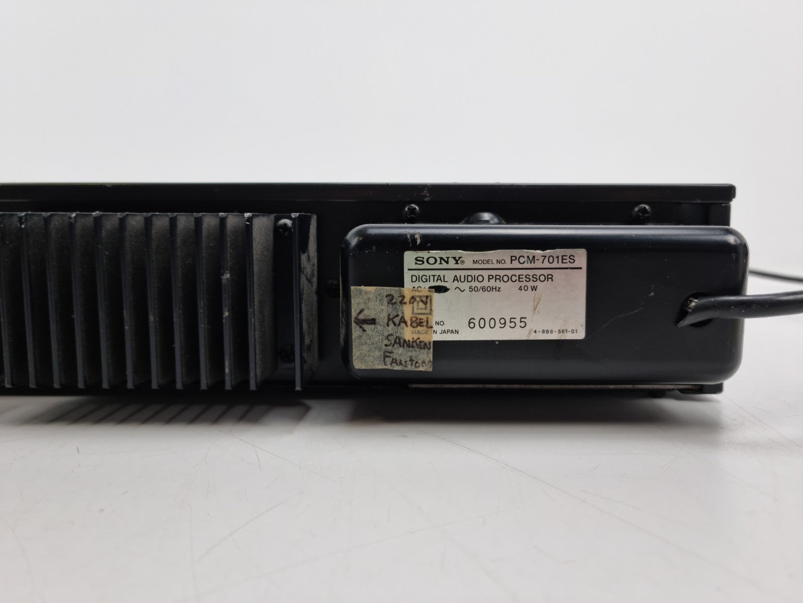 Sony pcm PCM-701ES Digital Audio Processor