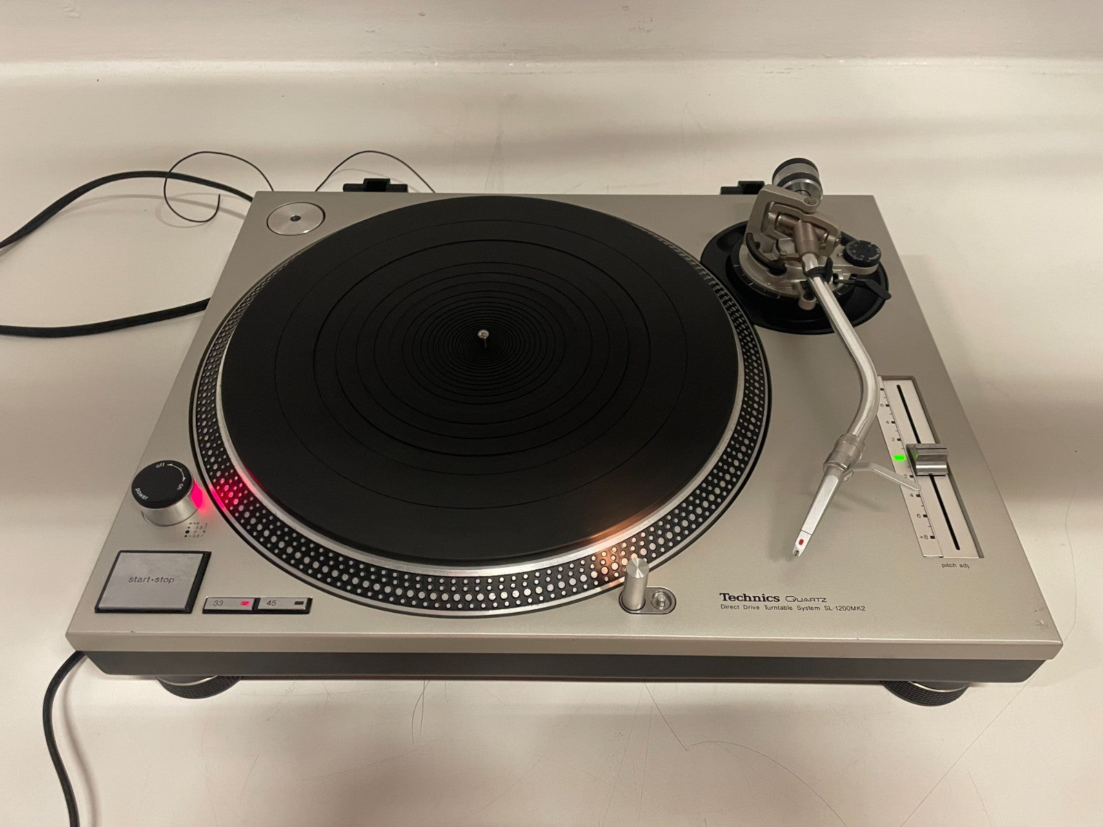Technics SL-1200MK2 Turntable - Without Dustcover - With Ortofon Concorde