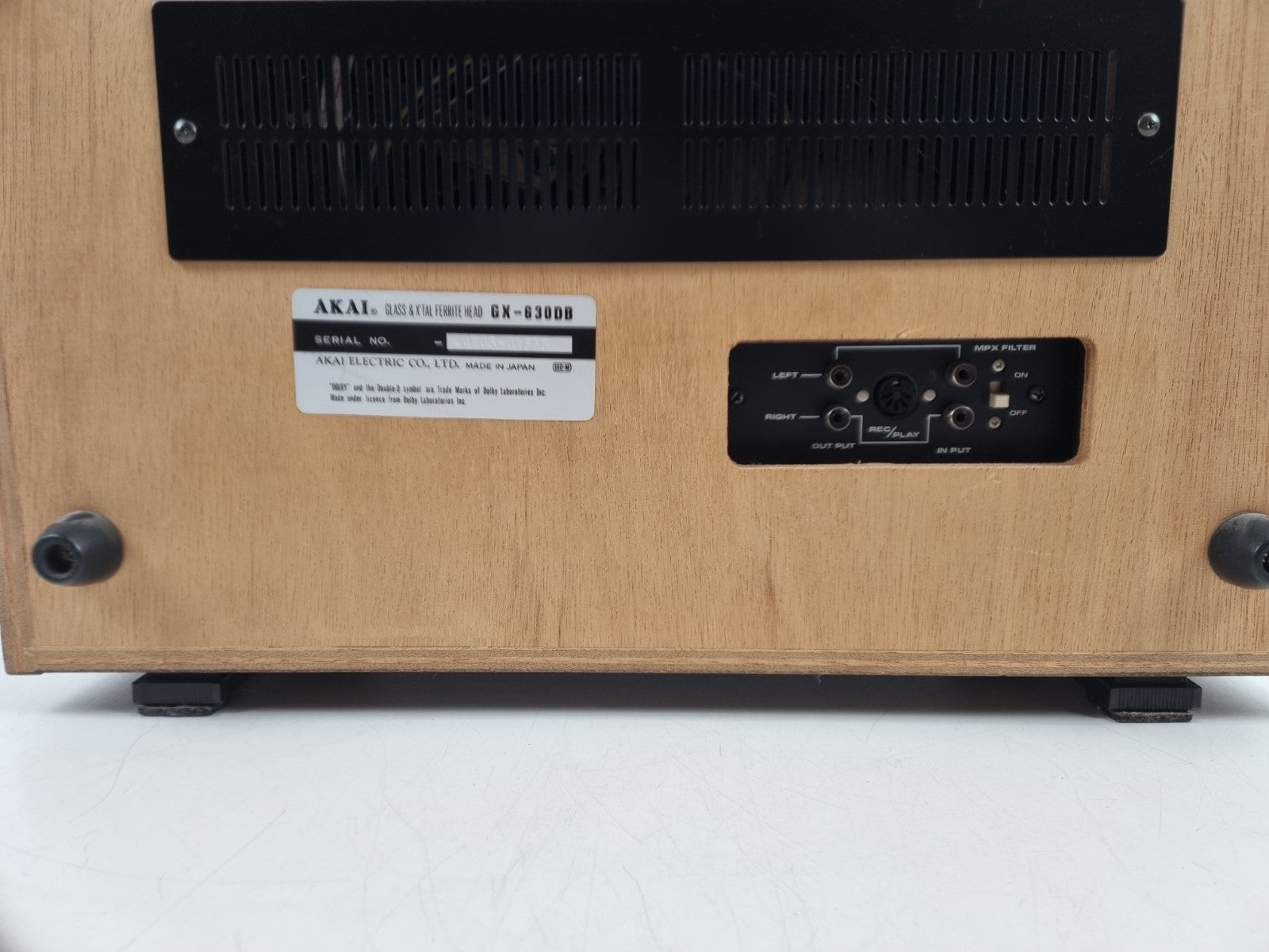 Akai GX-630DB - 26CM 1/4'' Tape Deck - With Original AKAI NABS - Fully serviced