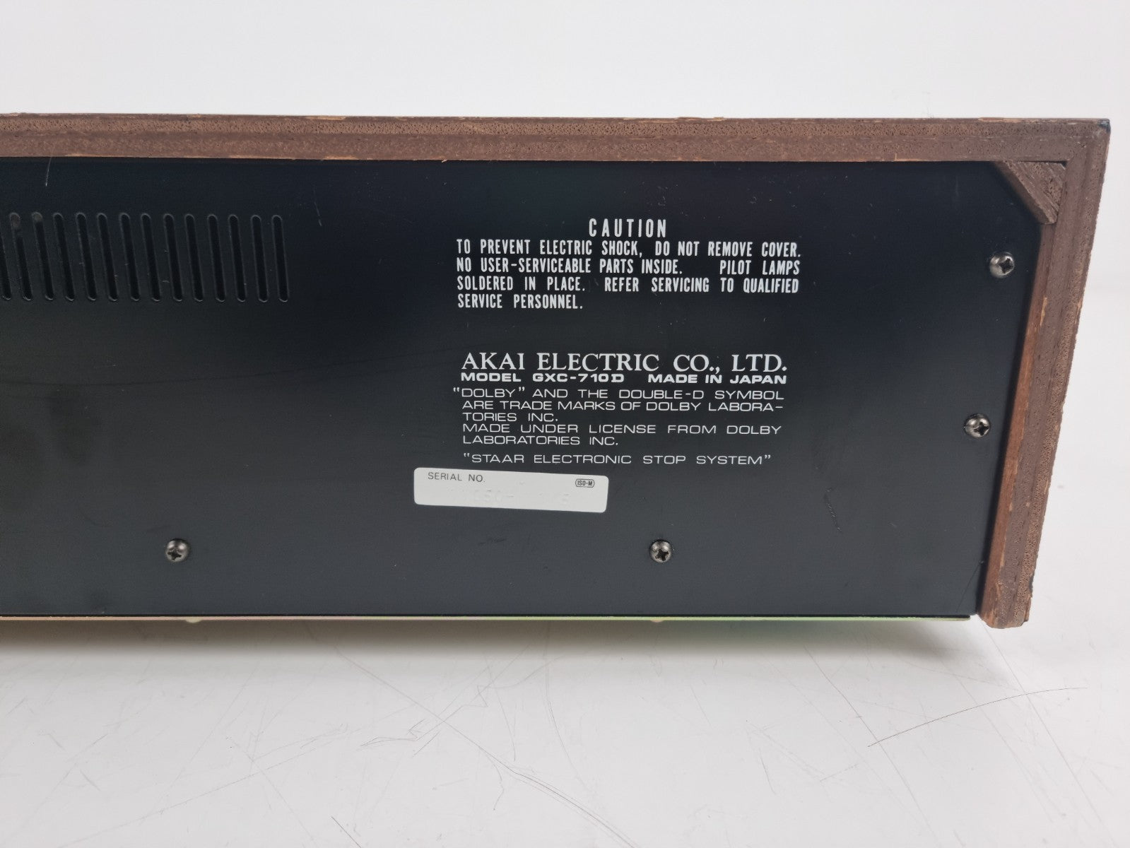 Akai GXC-710D Cassette Stereo Tape Deck - New belts