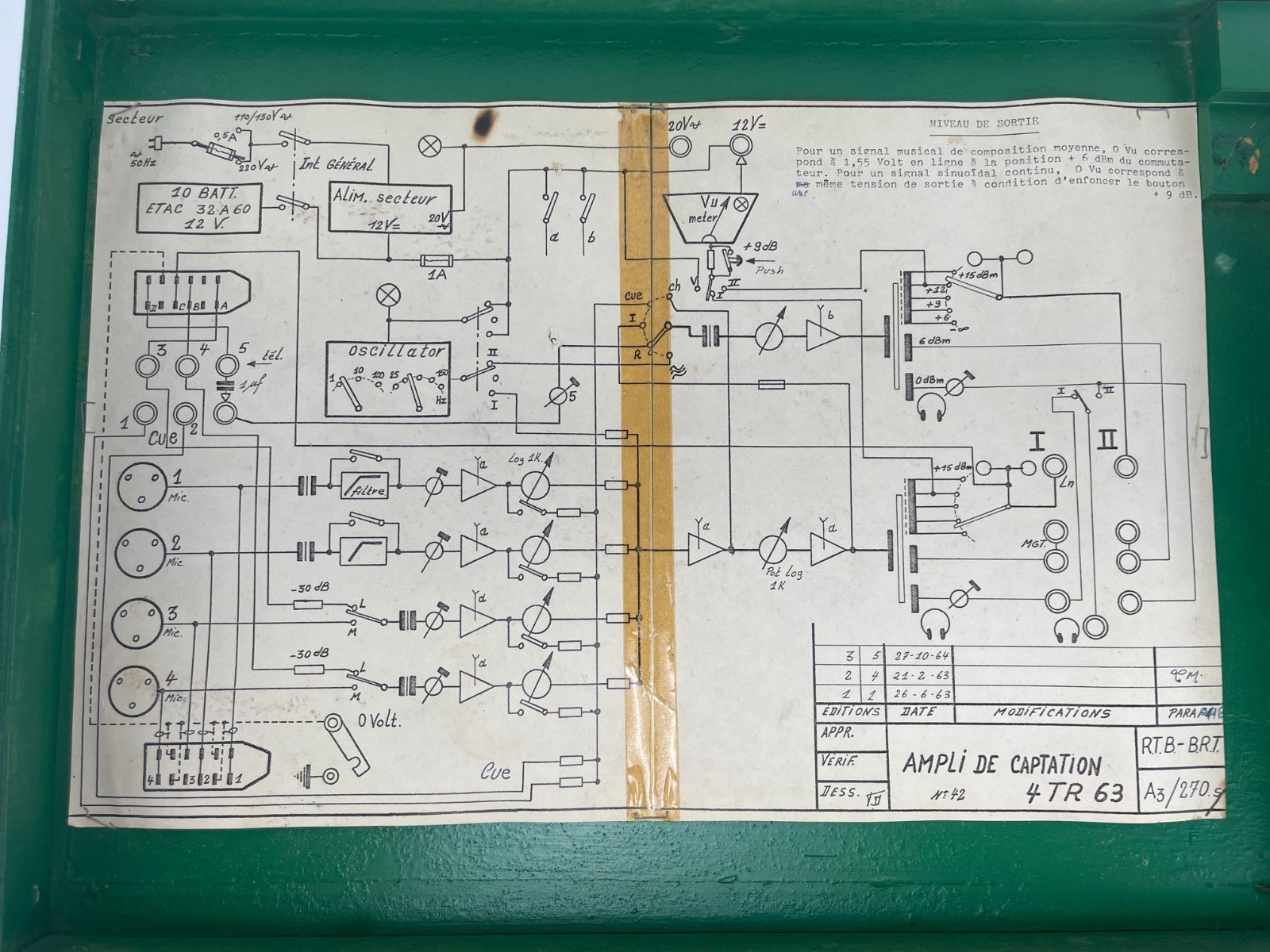 BRF Broadcasting  Mixer -  4 Channels -  transformer loaded Serviced/Recapped