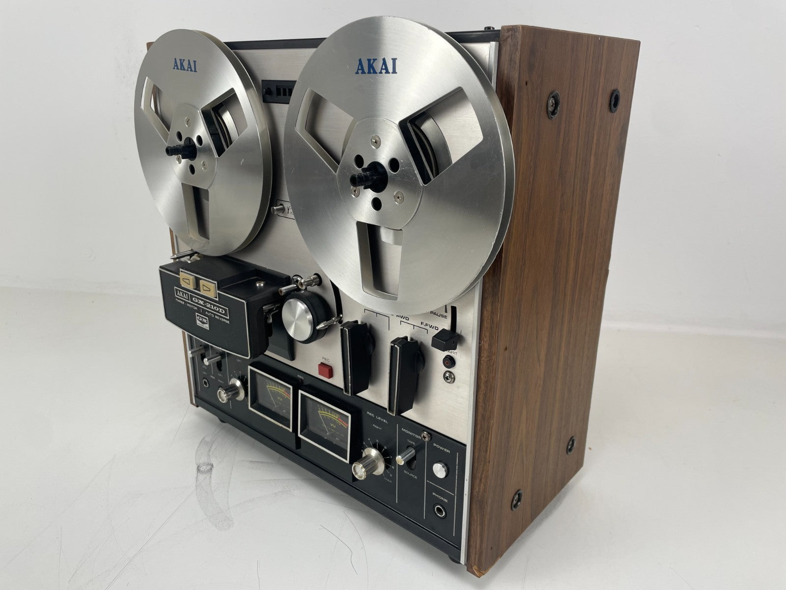 Akai GX-210D autoreverse - Bandrecorder - GX glazen koppen - 1/4''