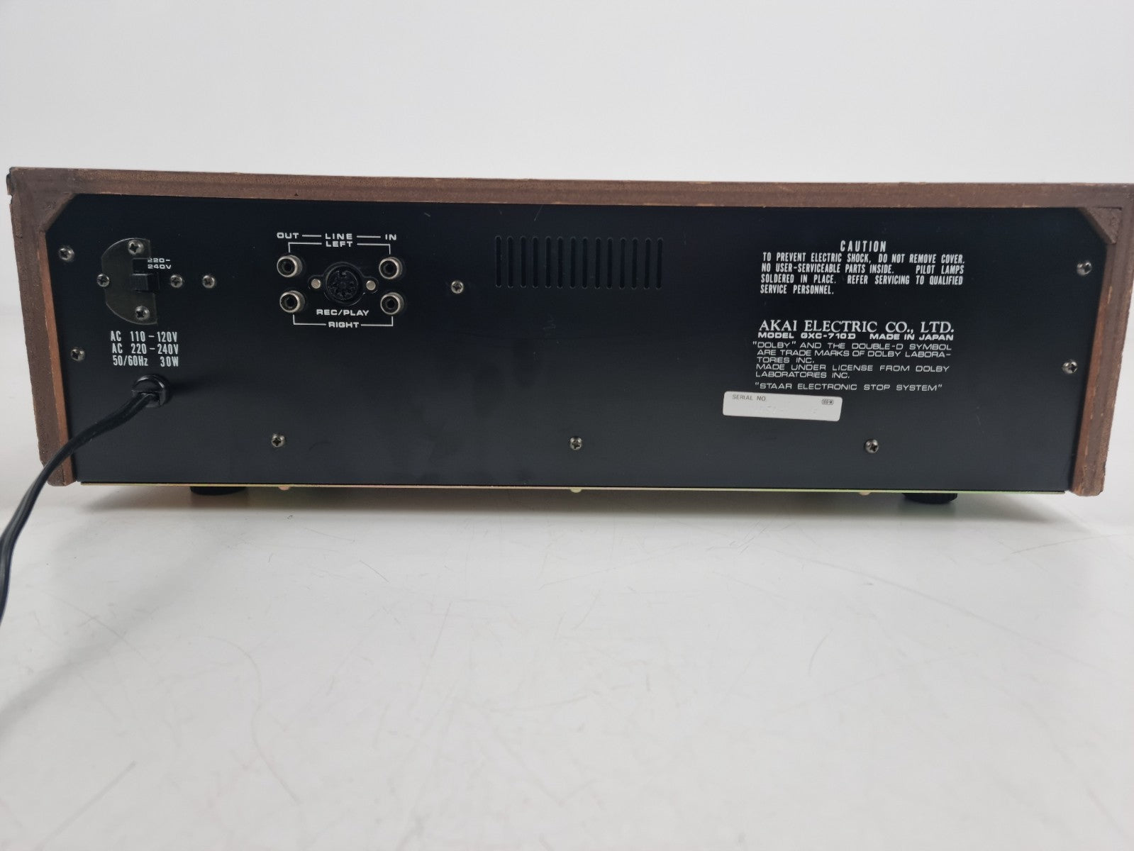 Akai GXC-710D Cassette Stereo Tape Deck - New belts