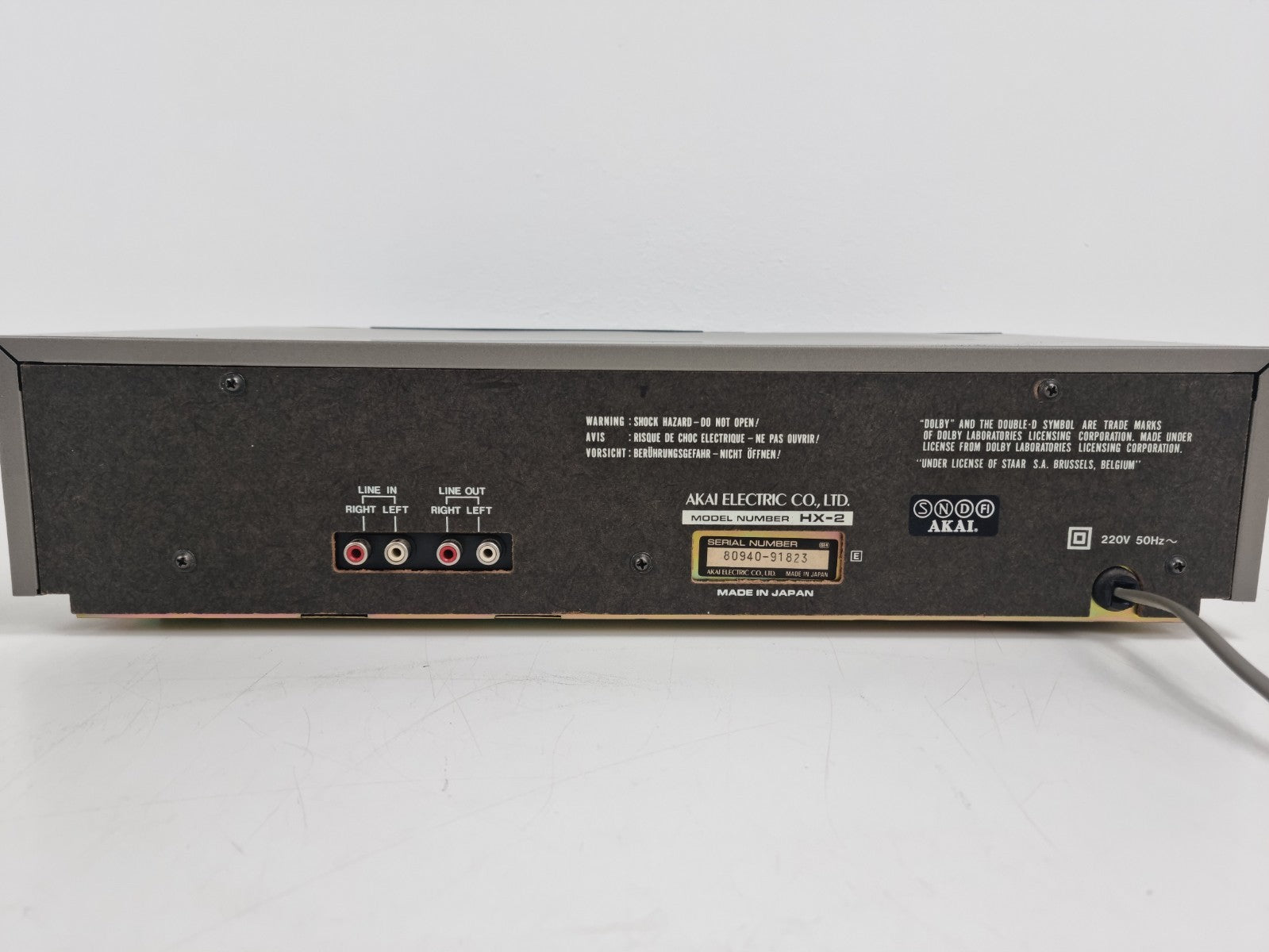 Akai HX -2  Stereo Cassette Deck - New Belts - In the original box