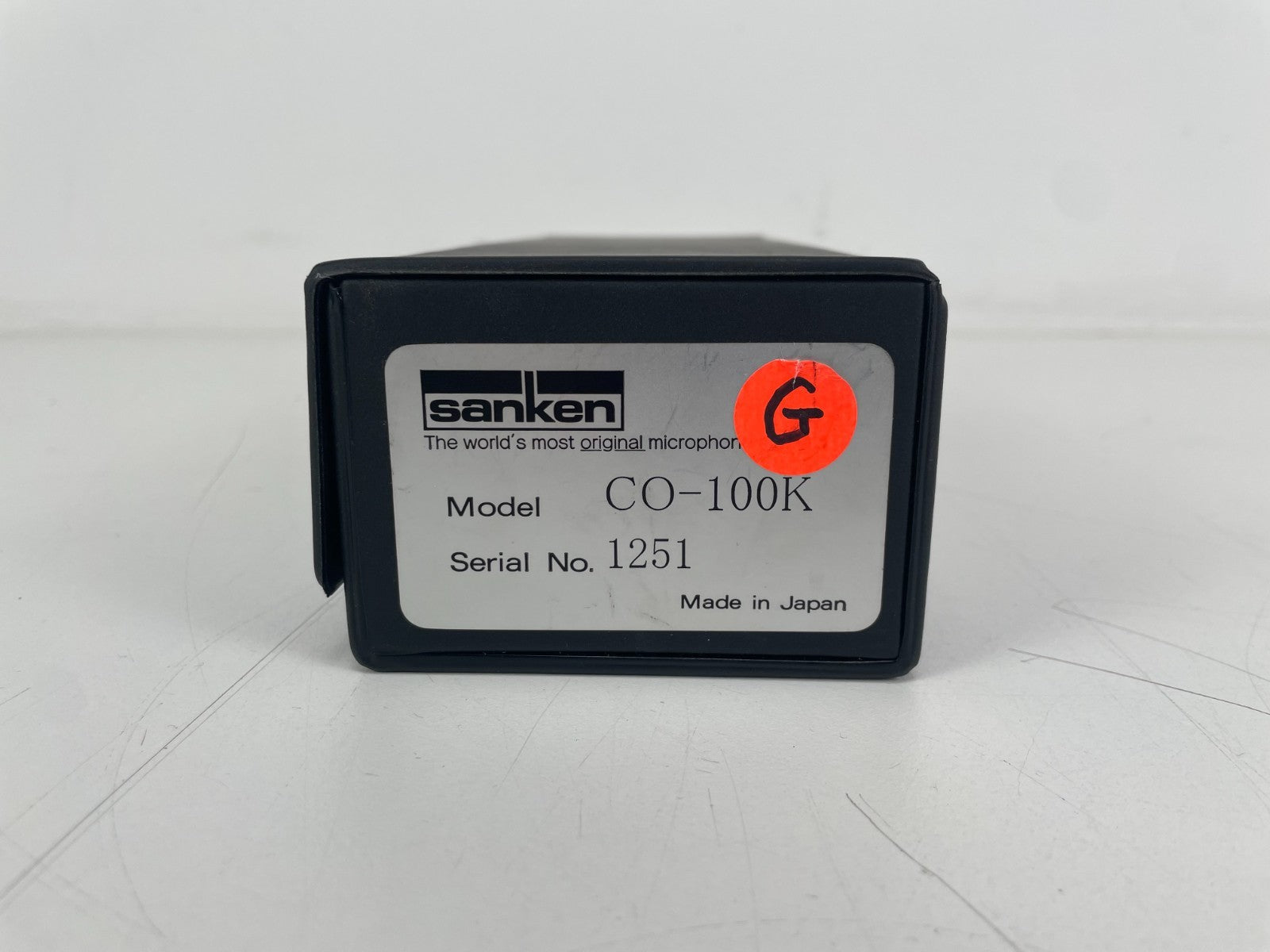 Sanken  CO-100K Microphone - 100kHz - Mint condition