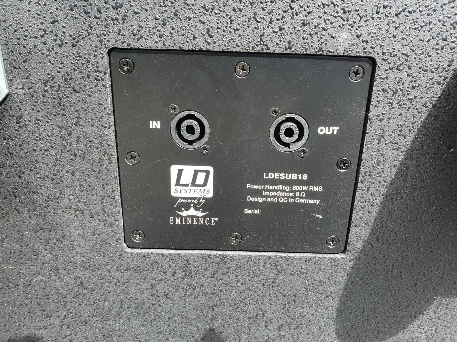 LD systems LDE SUB18 set van twee 800W 8 ohm passieve PA-luidsprekers