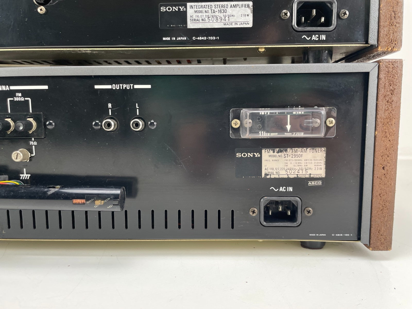 Sony TA-1630 Amplifier + ST-2950F Tuner – Excellent Condition - HiFi set