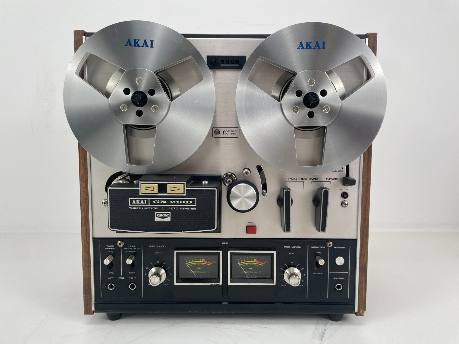 Akai GX-210D autoreverse - Bandrecorder - GX glazen koppen - 1/4''