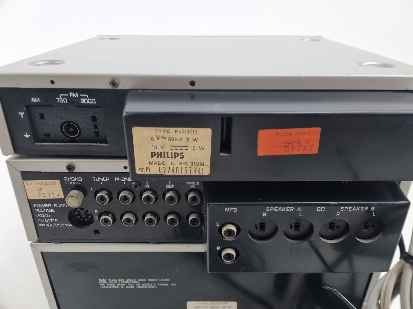 Philips 2312 AM/FM  Tuner - 4312 Integrated Stereo  Amplifier - 6312 HIFI Cassette