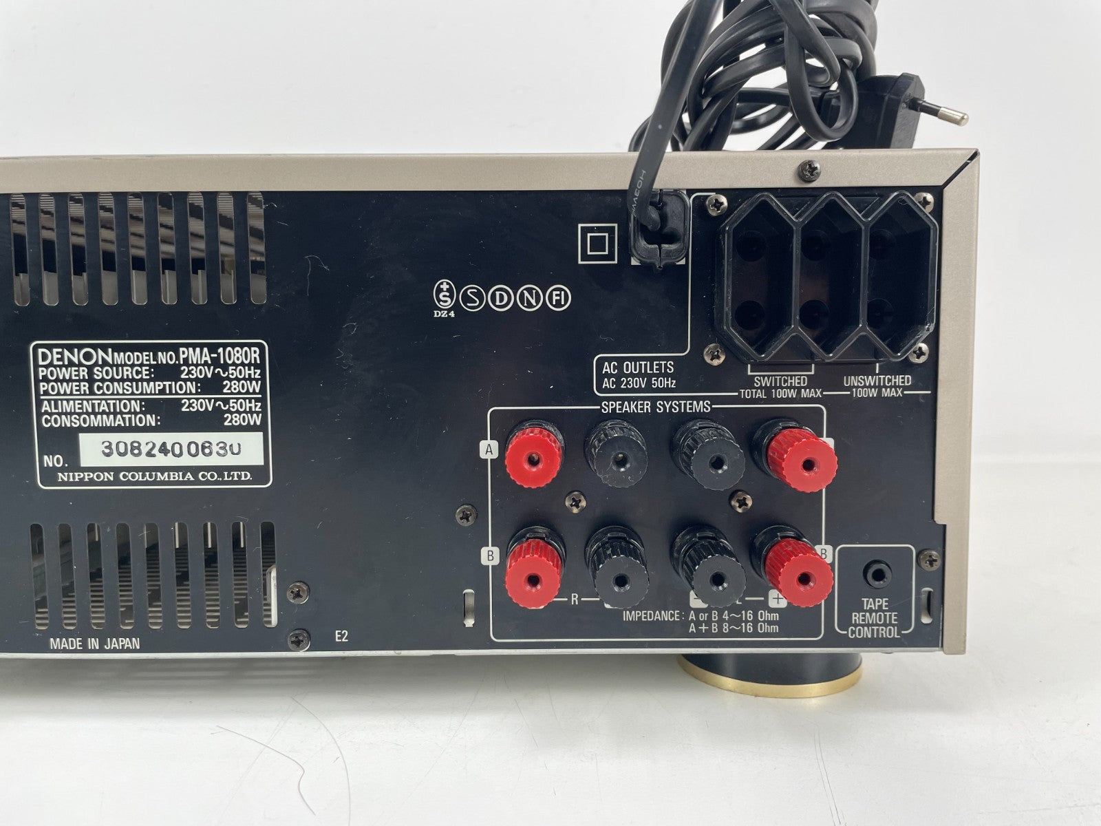 Denon PMA-1080R Integrated Amplifier – Class-A – Cleaned & Resoldered