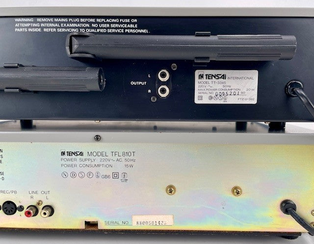 Tensai (Akai) TT-3345 AM/FM  Tuner + TFL 810T Cassette Deck + TA2330 Amplifier