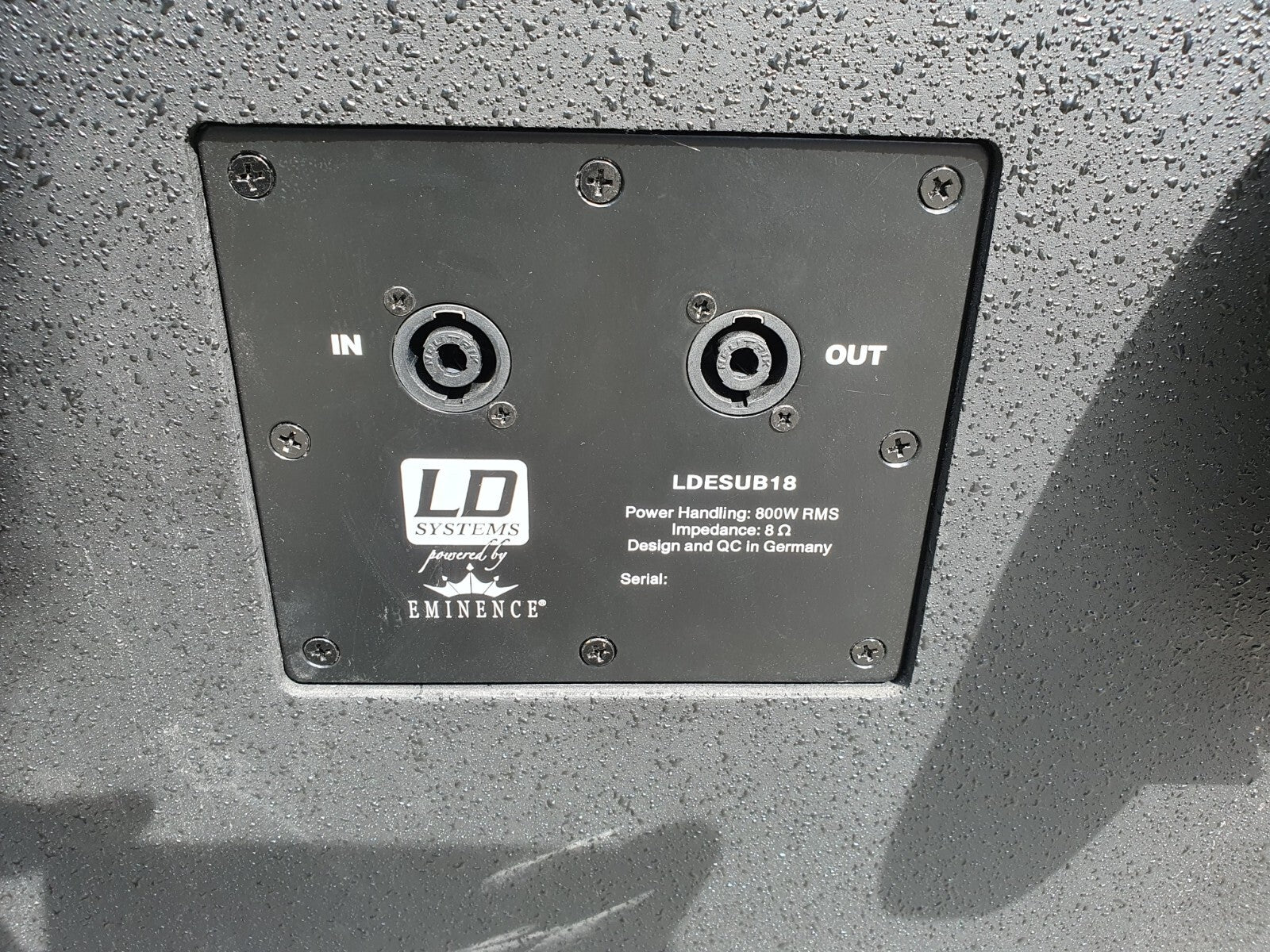 LD systems LDE SUB18 set van twee 800W 8 ohm passieve PA-luidsprekers