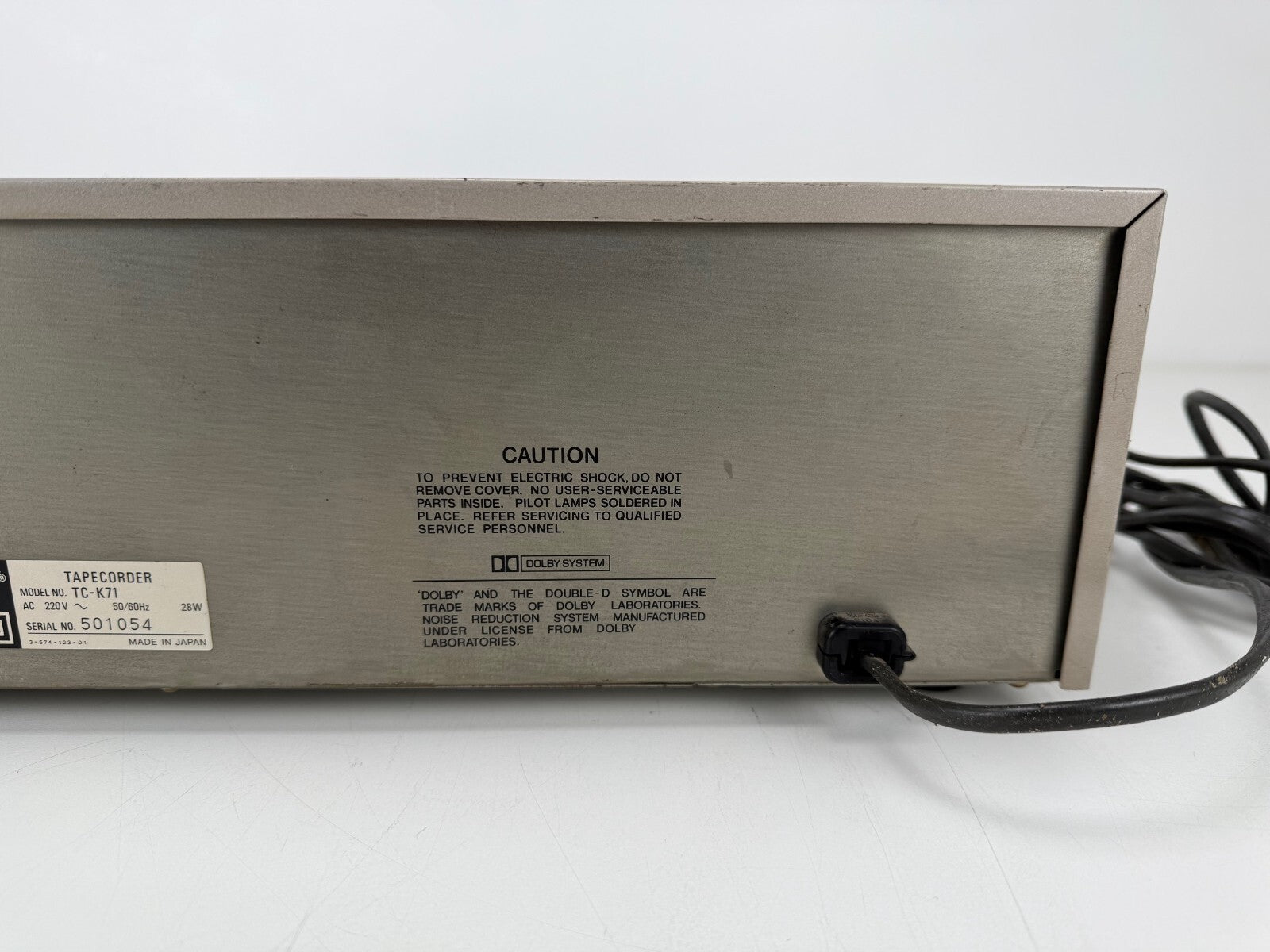 Sony TC - K71 Stereo 3 head Cassette Deck - New belts