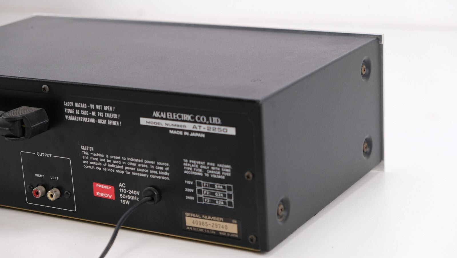 Akai AT-2250 - Tuner