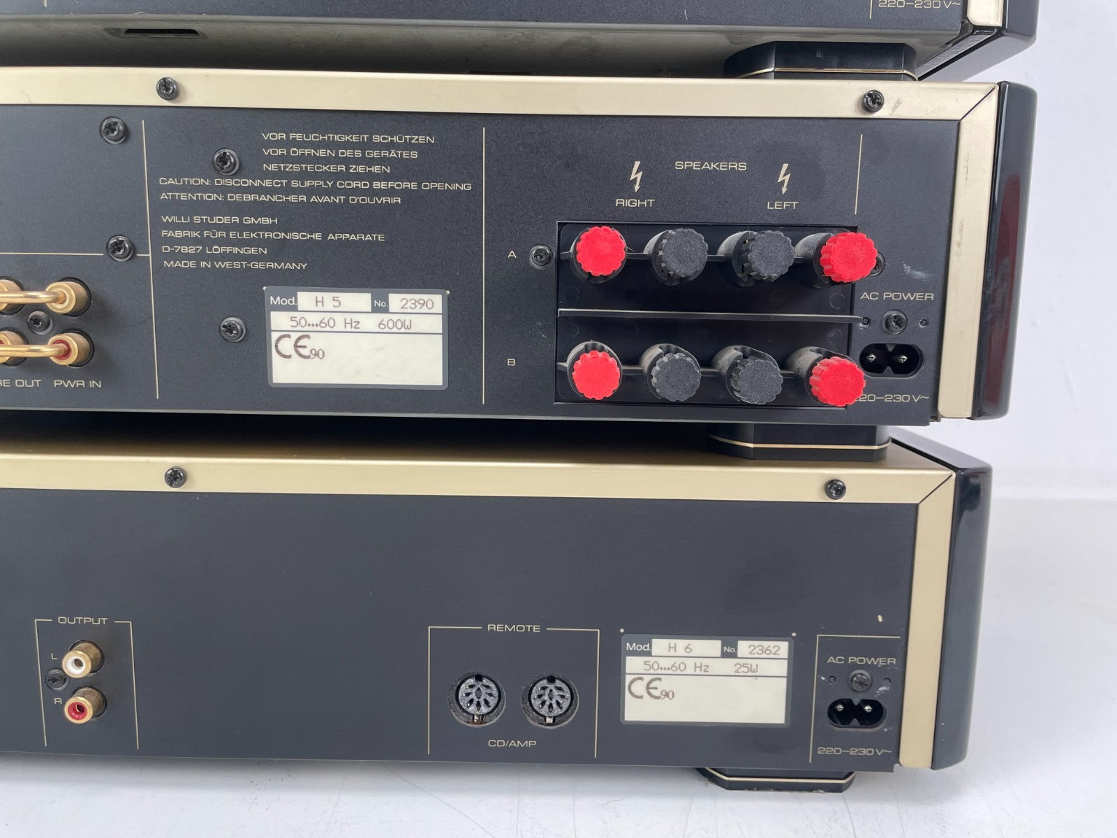 Revox H1 / H2 / H5 / H6 Set – Cassette + CD + Versterker + Tuner – Afstandsbediening/Handleidingen