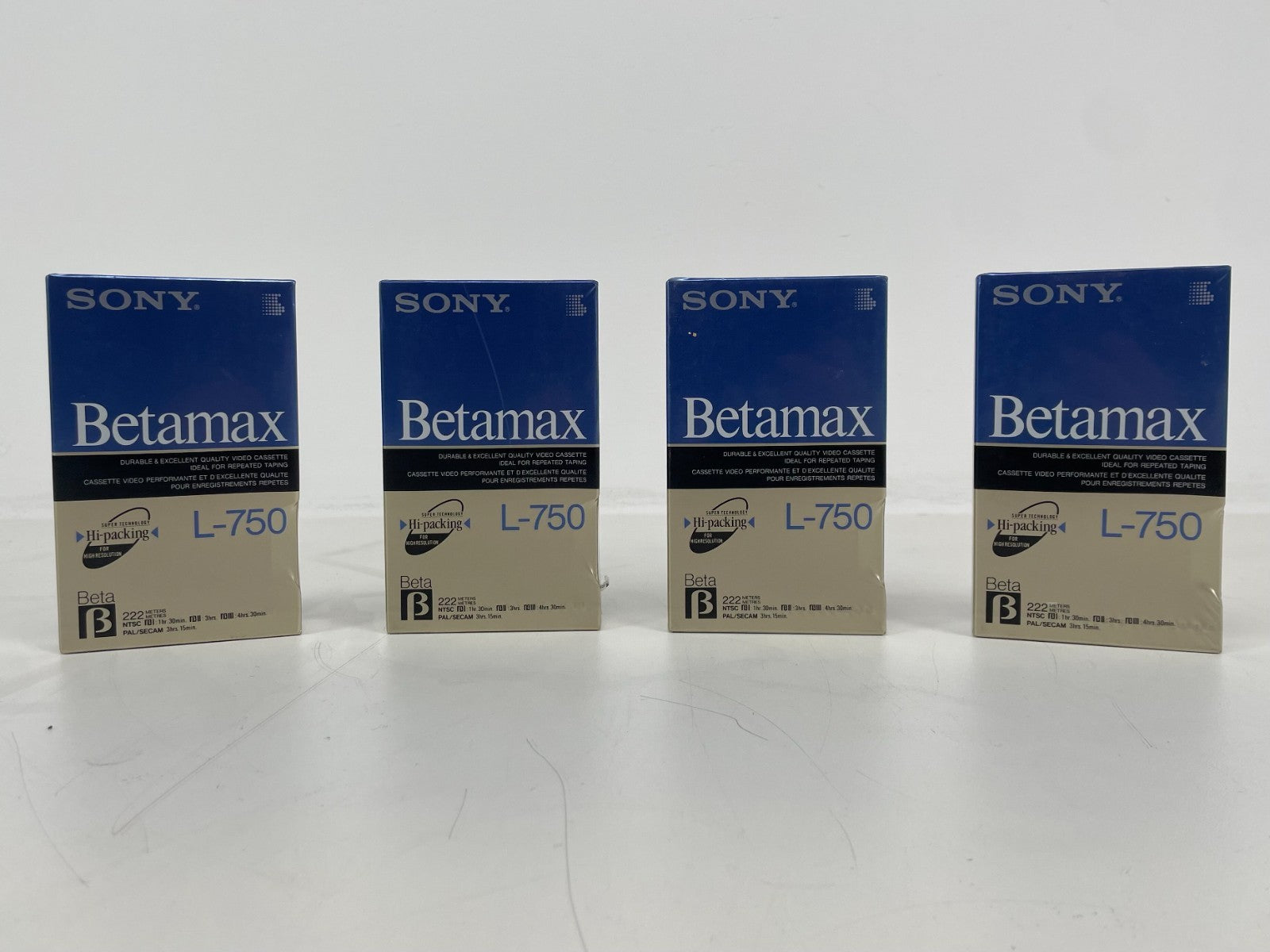 Sony Betamax L-750 Video Tape – NOS / New Old Stock – Sealed - Sold per 1 piece
