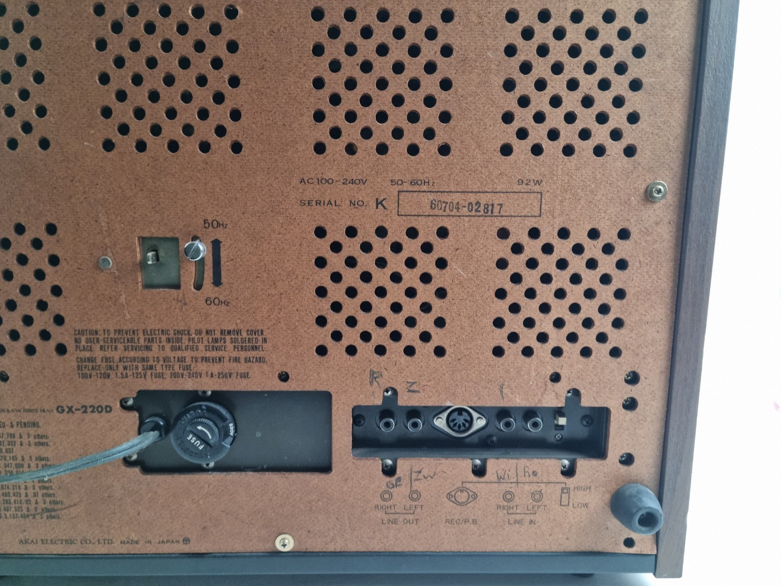 Akai GX 220D Stereo -4 track 2 Channel Tape Deck - Serviced/New transistors