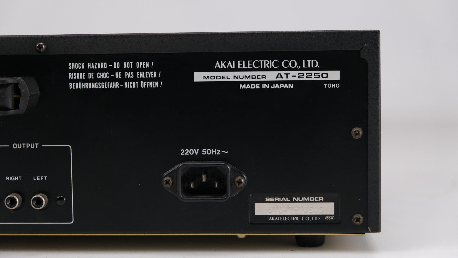 Akai AT-2250 - Tuner