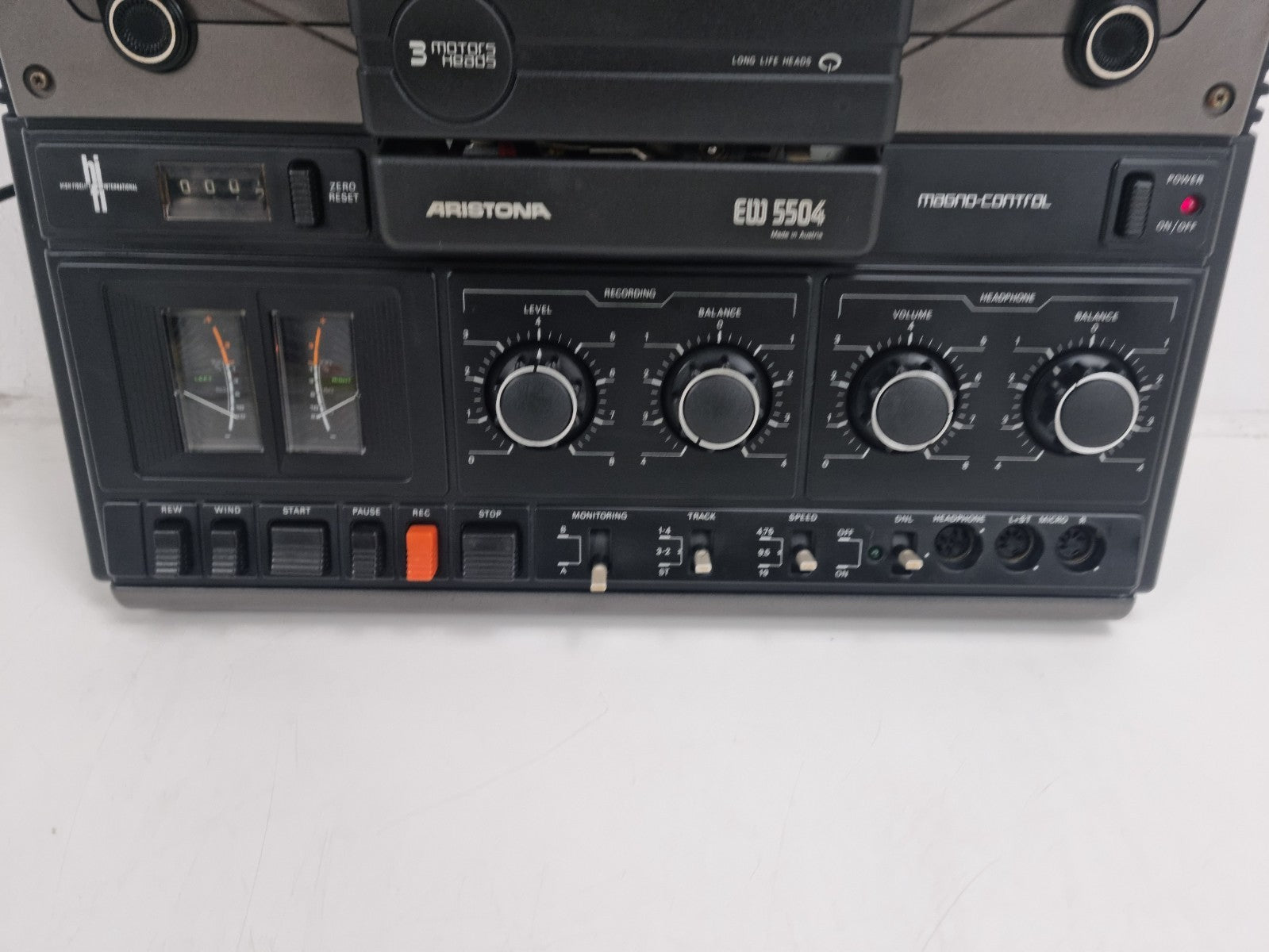 Aristona EW5504 Stereo Reel To Reel Recorder - With Dust Cover  - New Belts