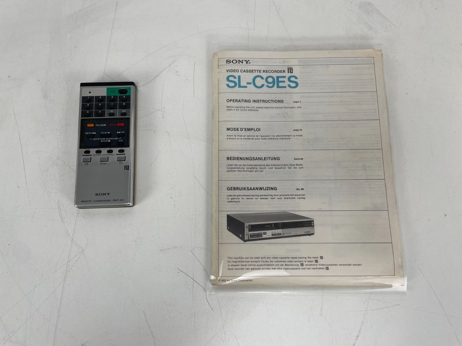 Sony Betamax SL-C9 ES – Serviced – Remote + Manual - Recapped