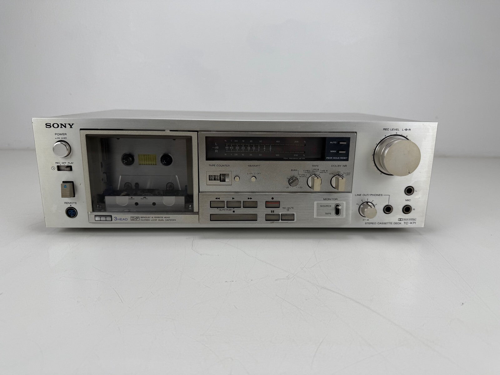 Sony TC - K71 Stereo 3 head Cassette Deck - New belts