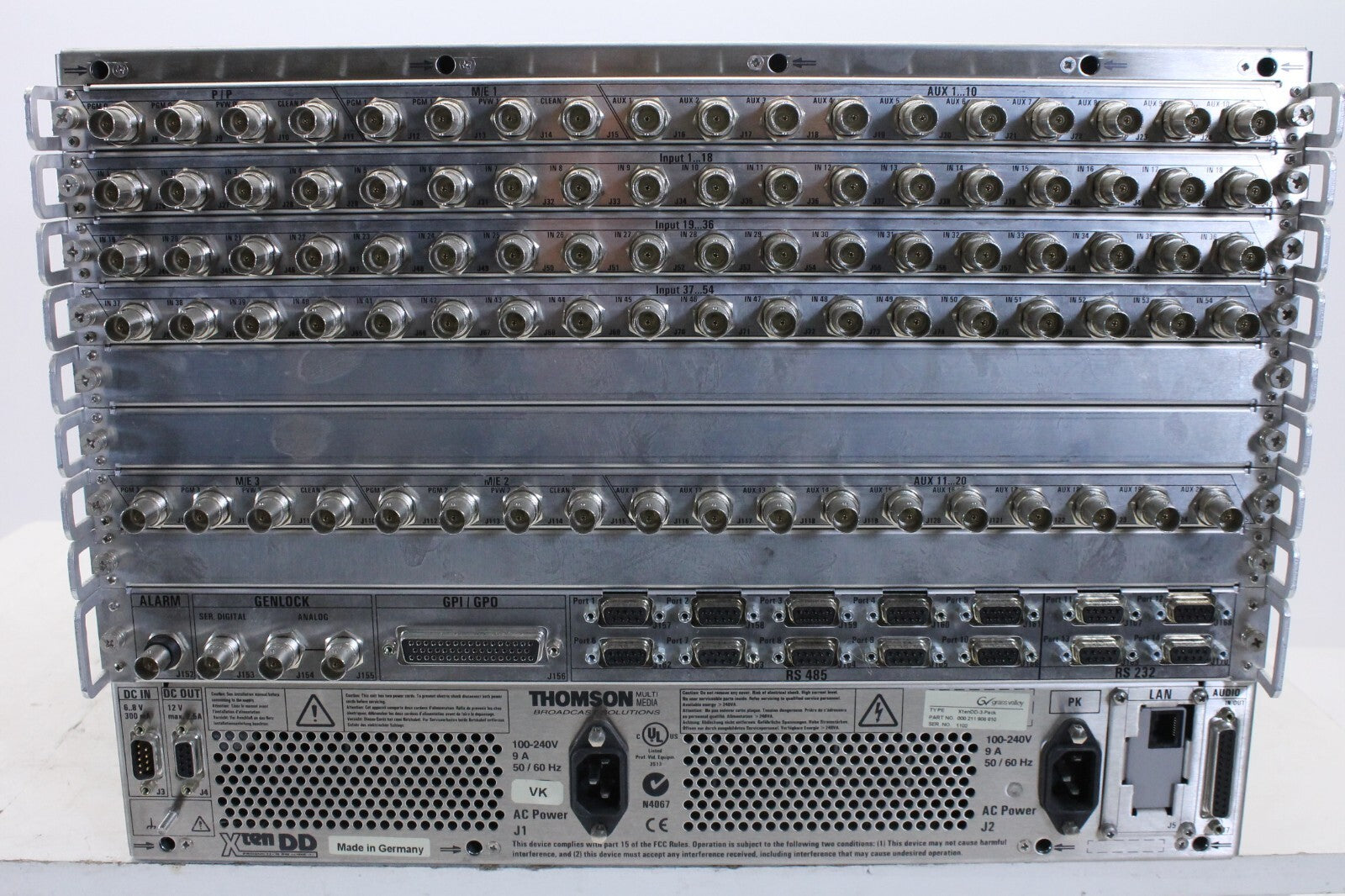 Grass Valley XtenDD Thomson RPS-35-2S + XtenDD-3-Pack Productieschakelaar