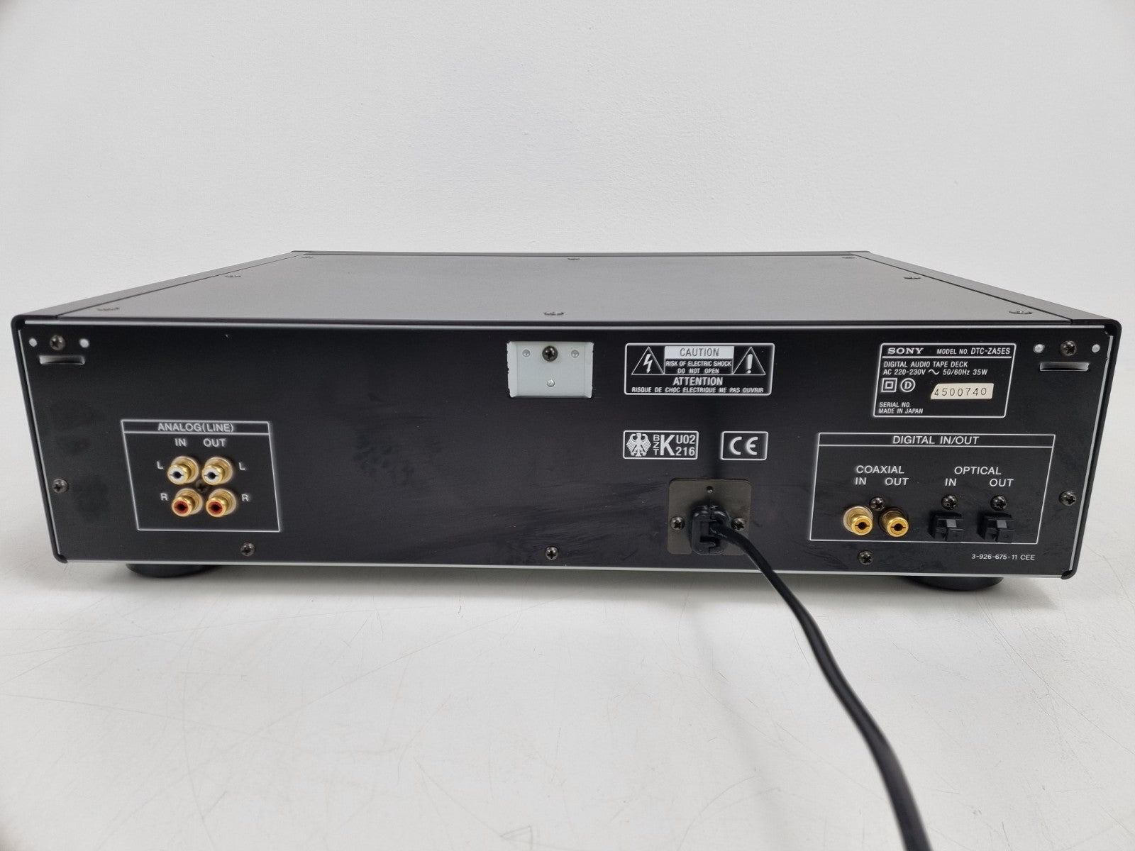 Sony DTC-ZA5ES  Digital Audio Tape Deck - Remote Control - Manual - 1st owner