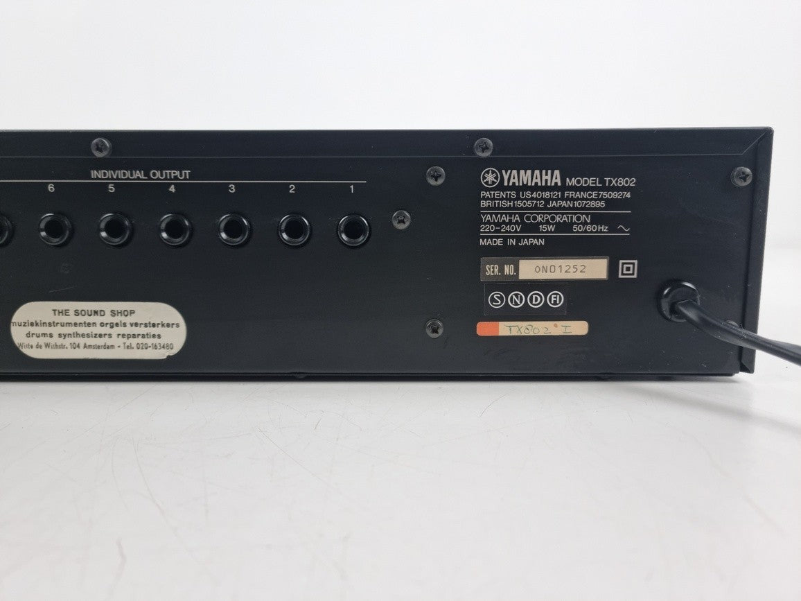 Yamaha TX 802 FM Tone Generator - Comes with cables,little user damage