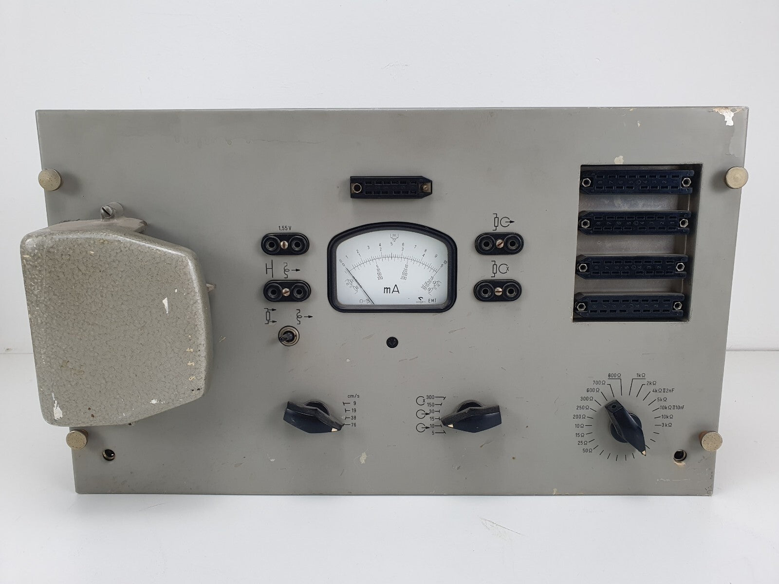 Telefunken recorder kop tester met M10 kopbrug en veel onderdelen.