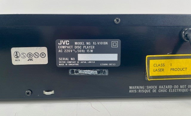 JVC XL-V101 Compact Disc Player with Dual D/A Converter System