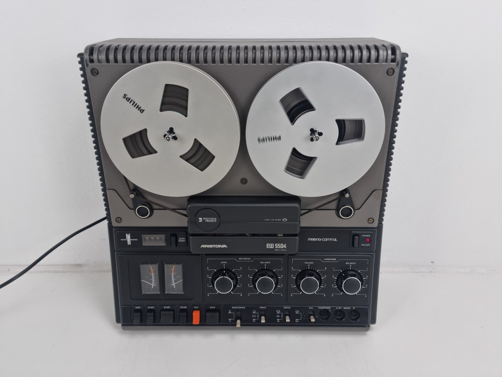 Aristona EW5504 Stereo Reel To Reel Recorder - With Dust Cover  - New Belts