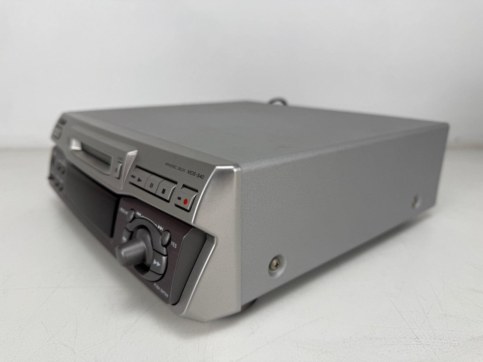 Sony MDS-S40 Mini Disc Deck With Original Box - Remote Control - Manuals