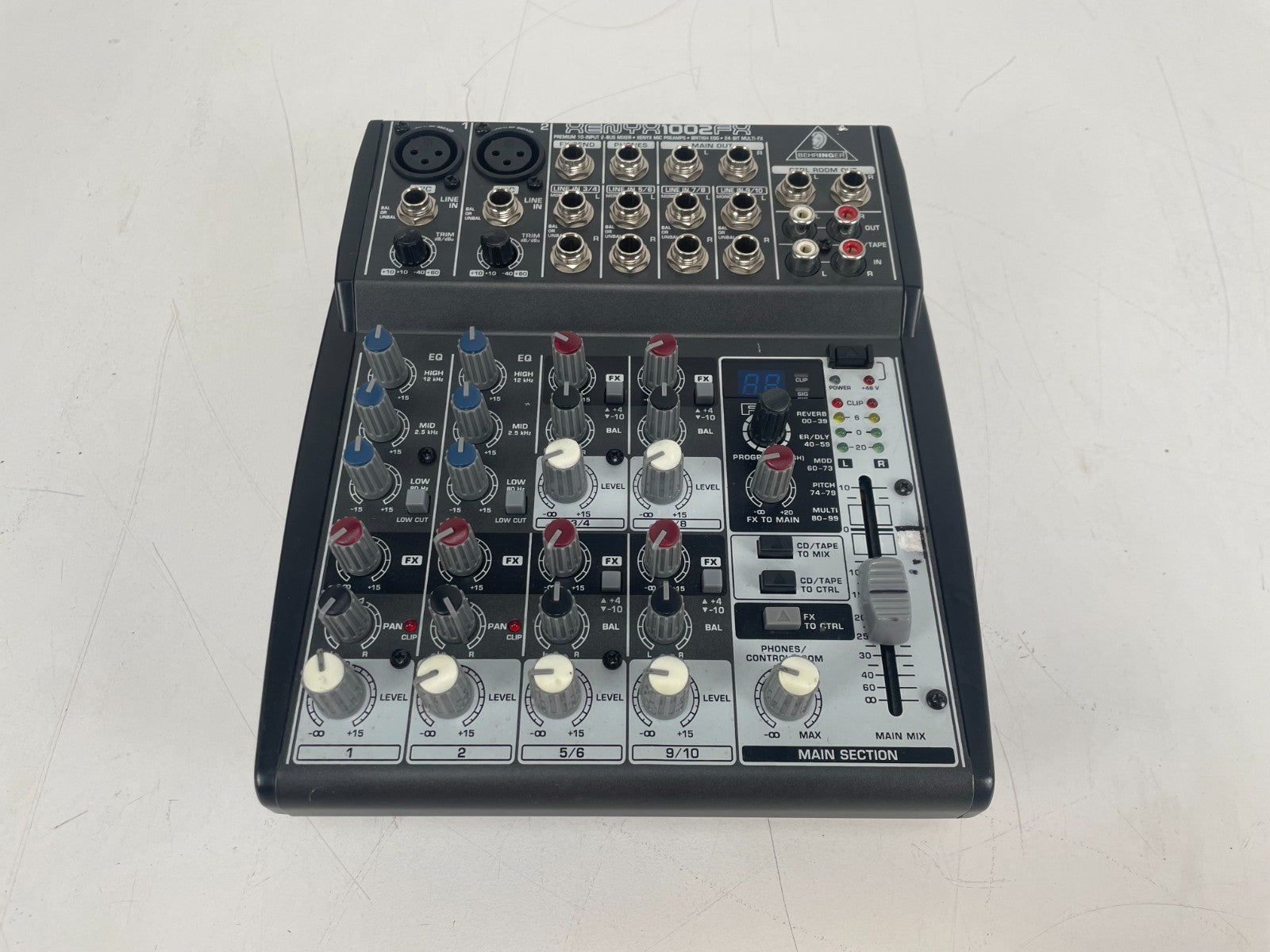 Behringer Xenyx 1002FX Mixer – Flight Case + Footswitch