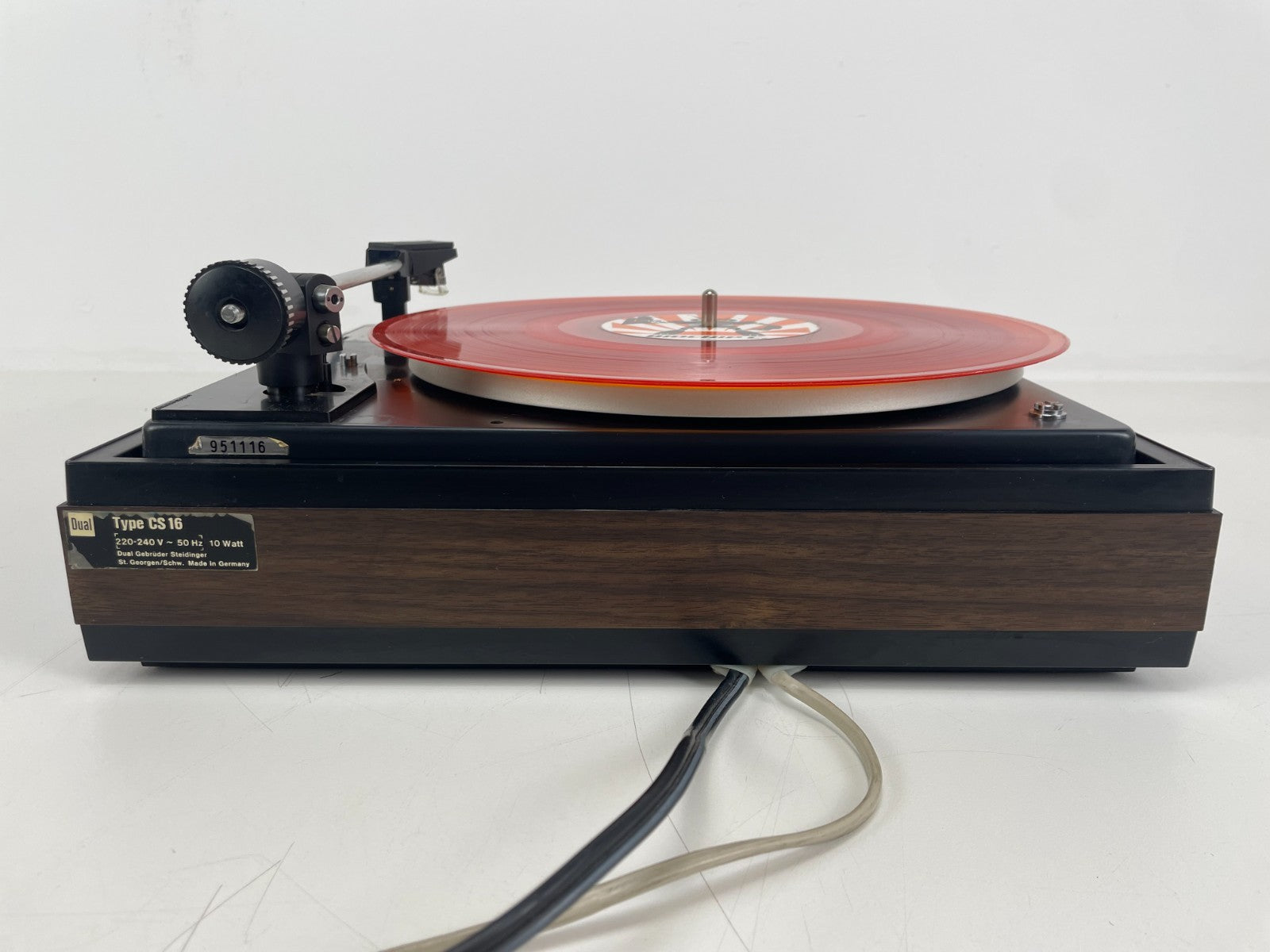 Dual 1214 draaitafel in CS16 plint - met stofkap - Shure SM75 D element