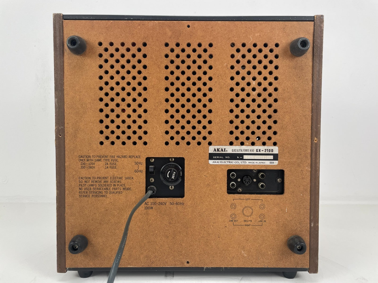 Akai GX-210D autoreverse - Bandrecorder - GX glazen koppen - 1/4''