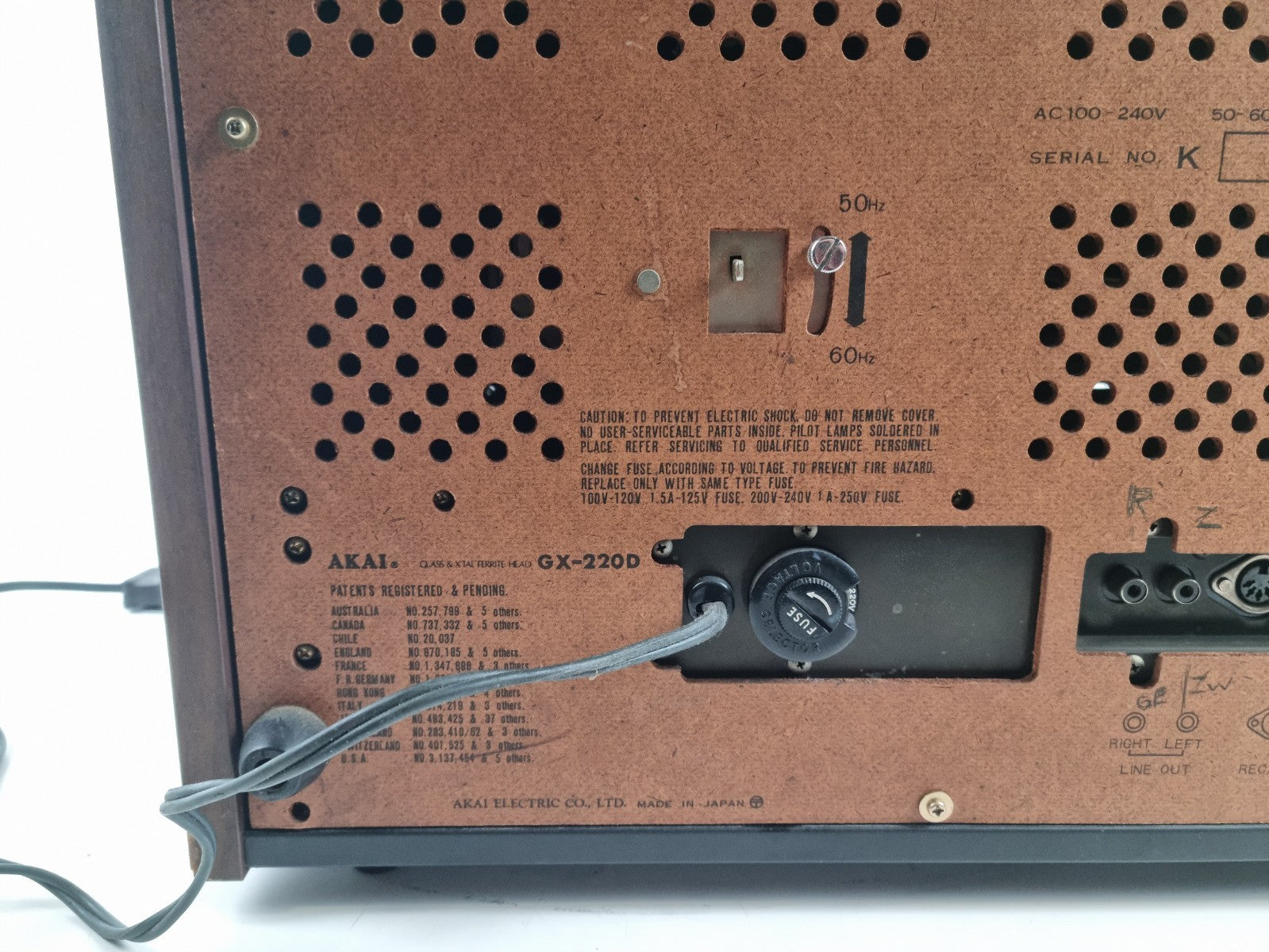 Akai GX 220D Stereo -4 track 2 Channel Tape Deck - Serviced/New transistors