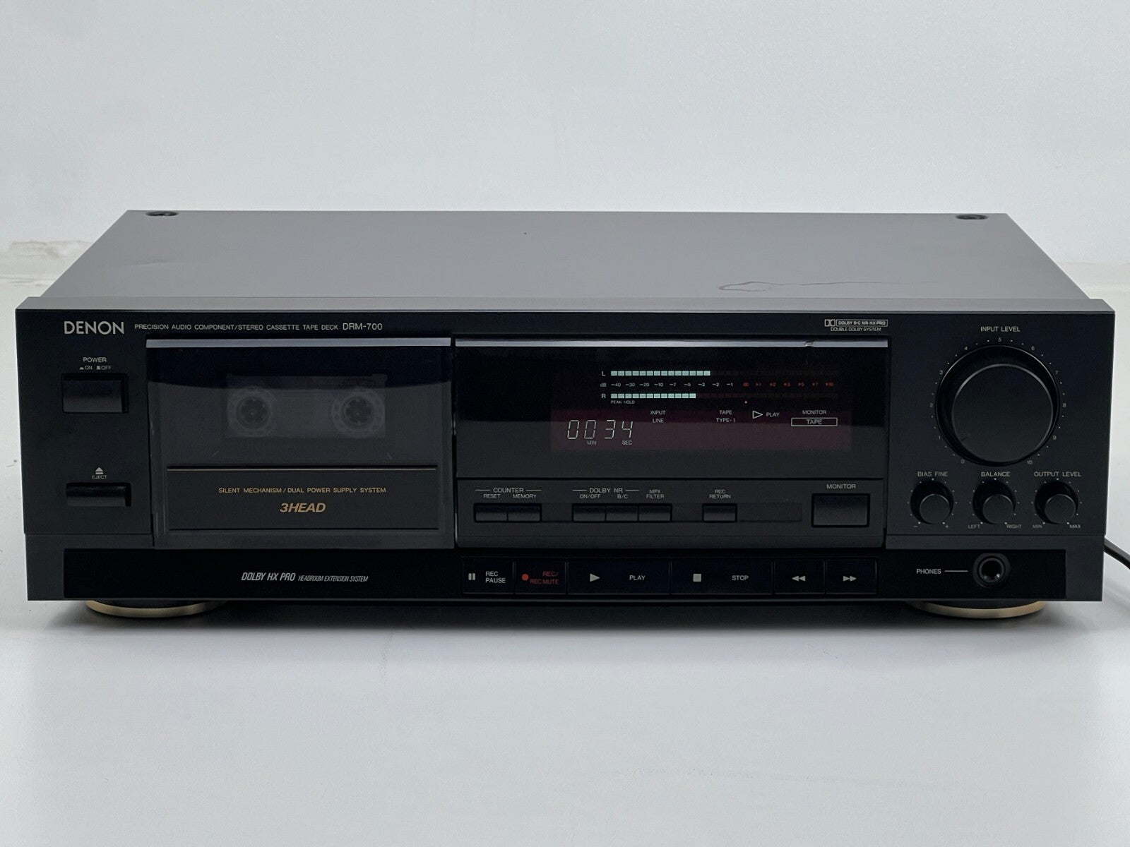 Denon DRM-700 - Cassettedeck met 3 koppen