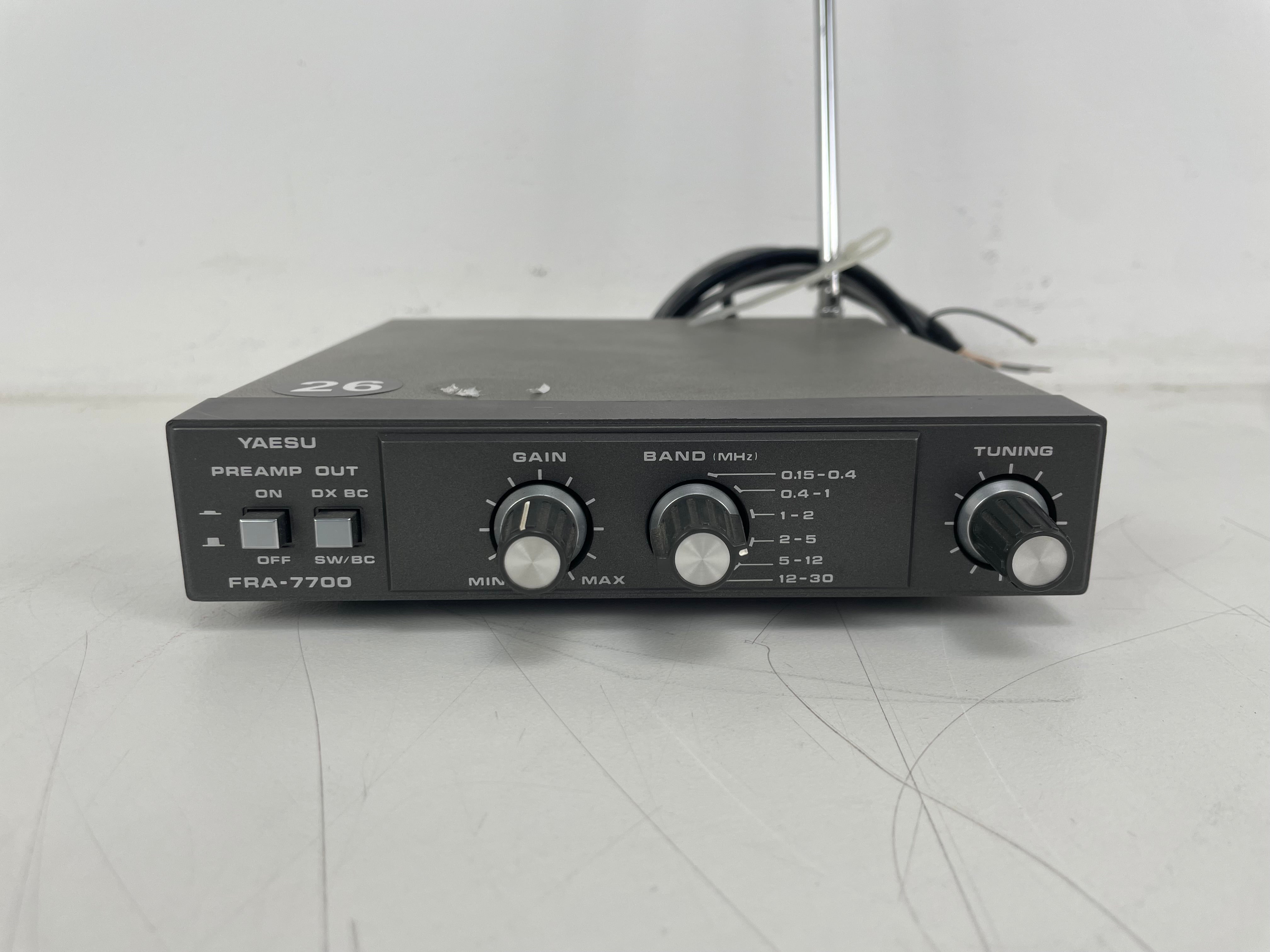 Yaesu - FRA-7700 - Active Antenna - 150 kHz - 30 MHz - As Is