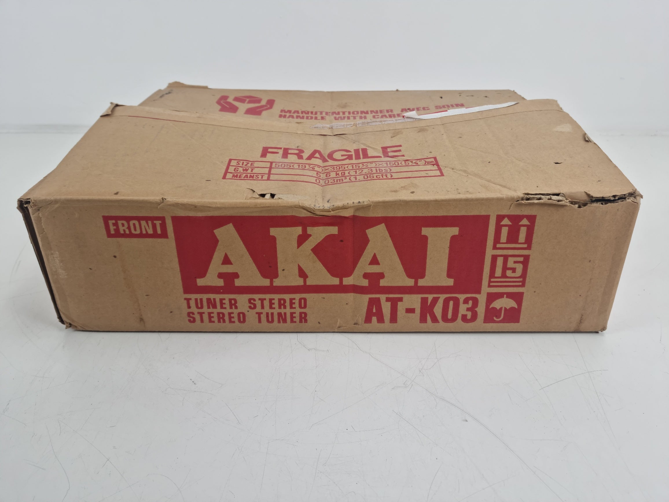 Akai AT-K03 AM/FM Stereo Tuner - In original box with instructions