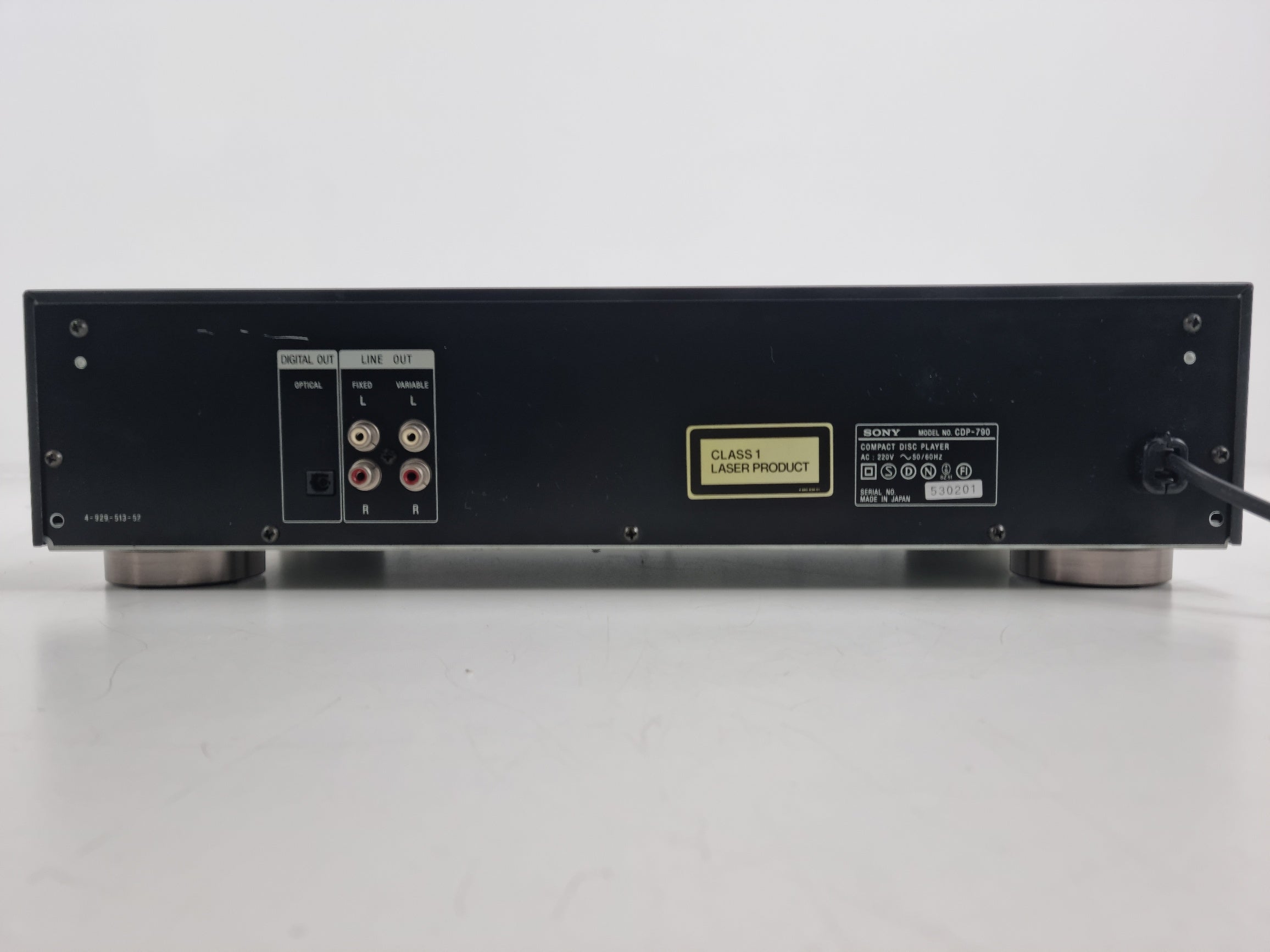 Sony - CDP-790 Compact Disc Player - New Laser - The hood above has been resprayed