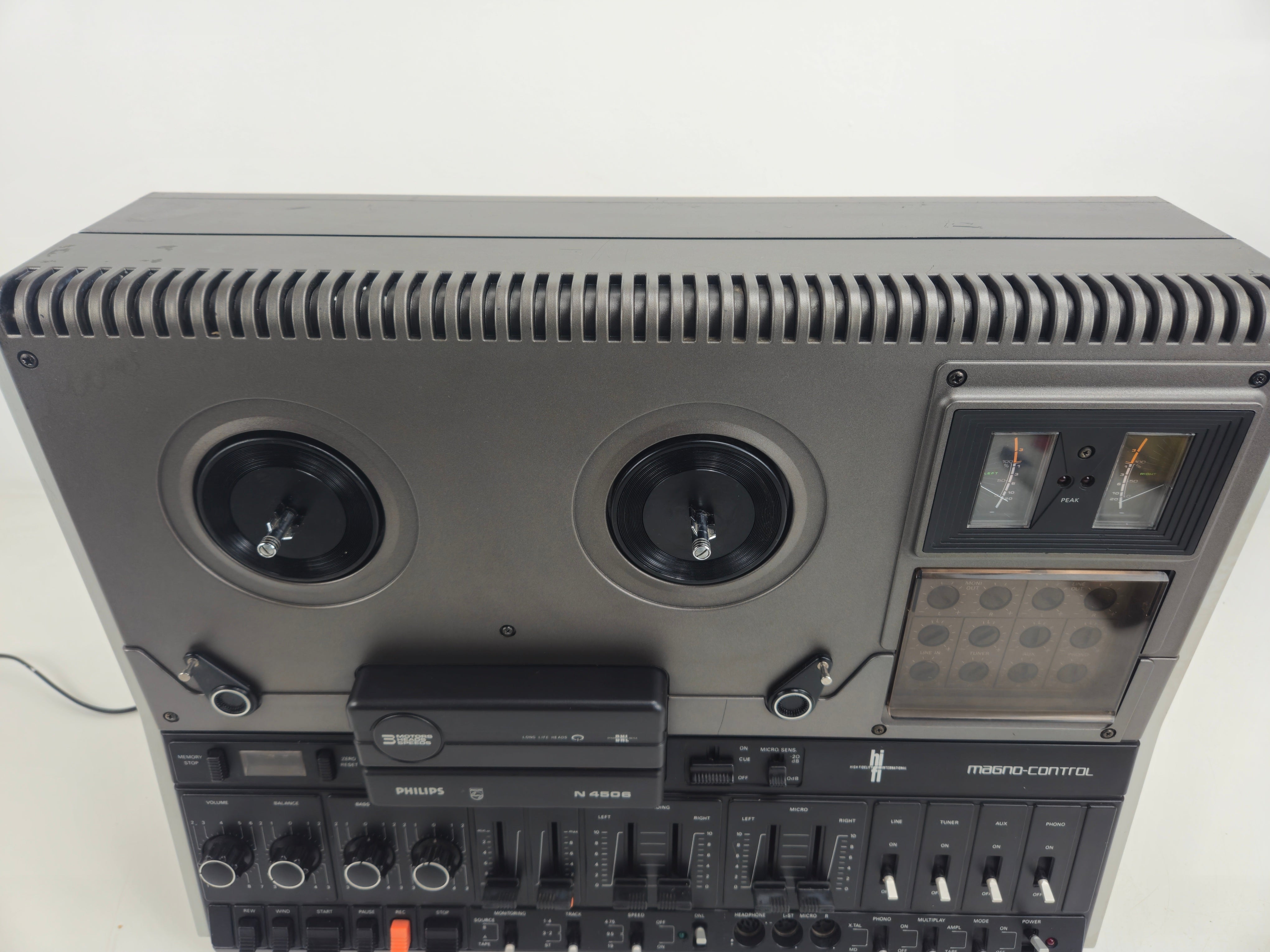 Philips - N4506 -  Stereo Tape Deck - Dust Cover - New Belts (nr2)