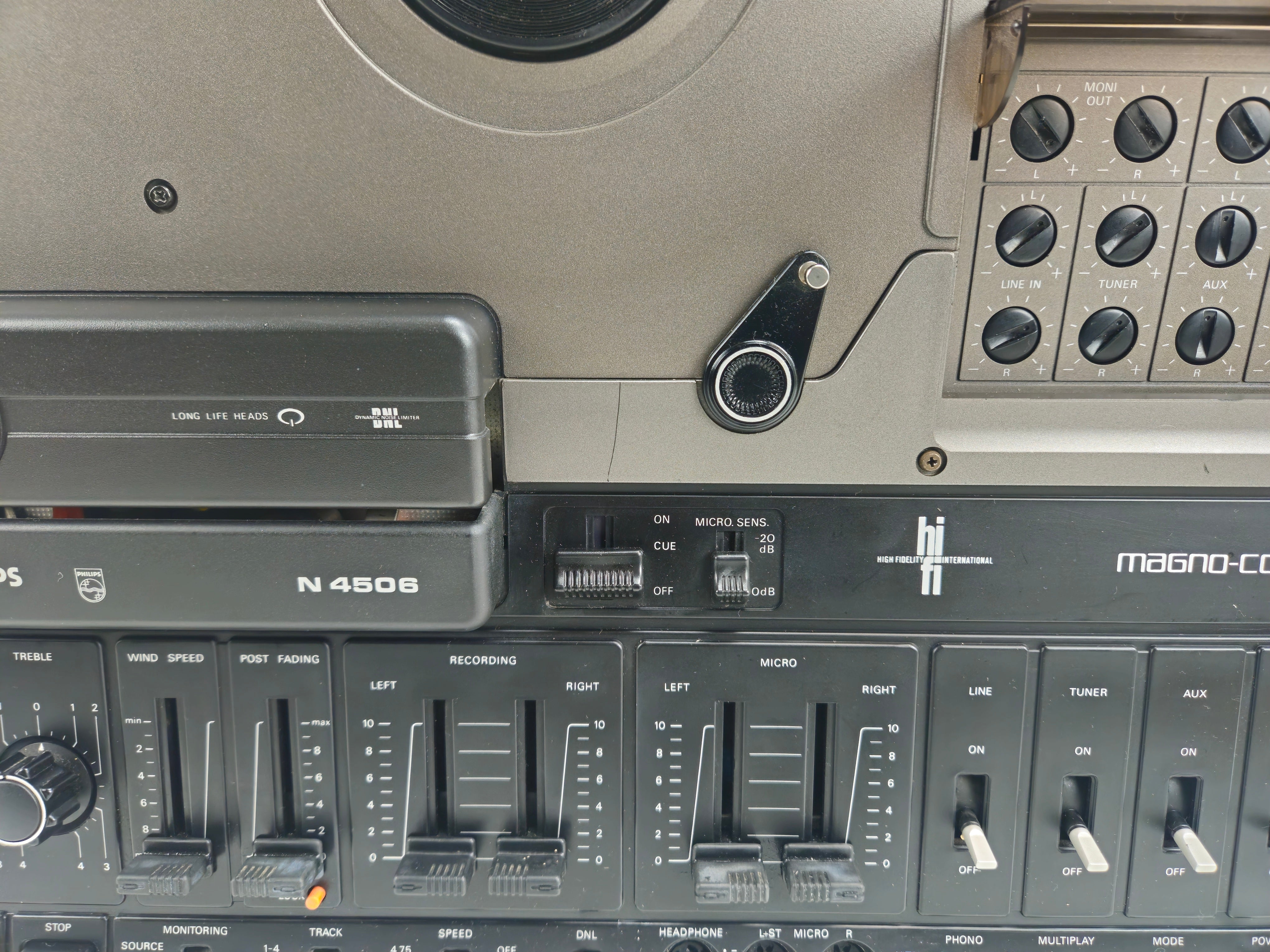 Philips - N4506 -  Stereo Tape Deck - Dust Cover - New Belts (nr2)